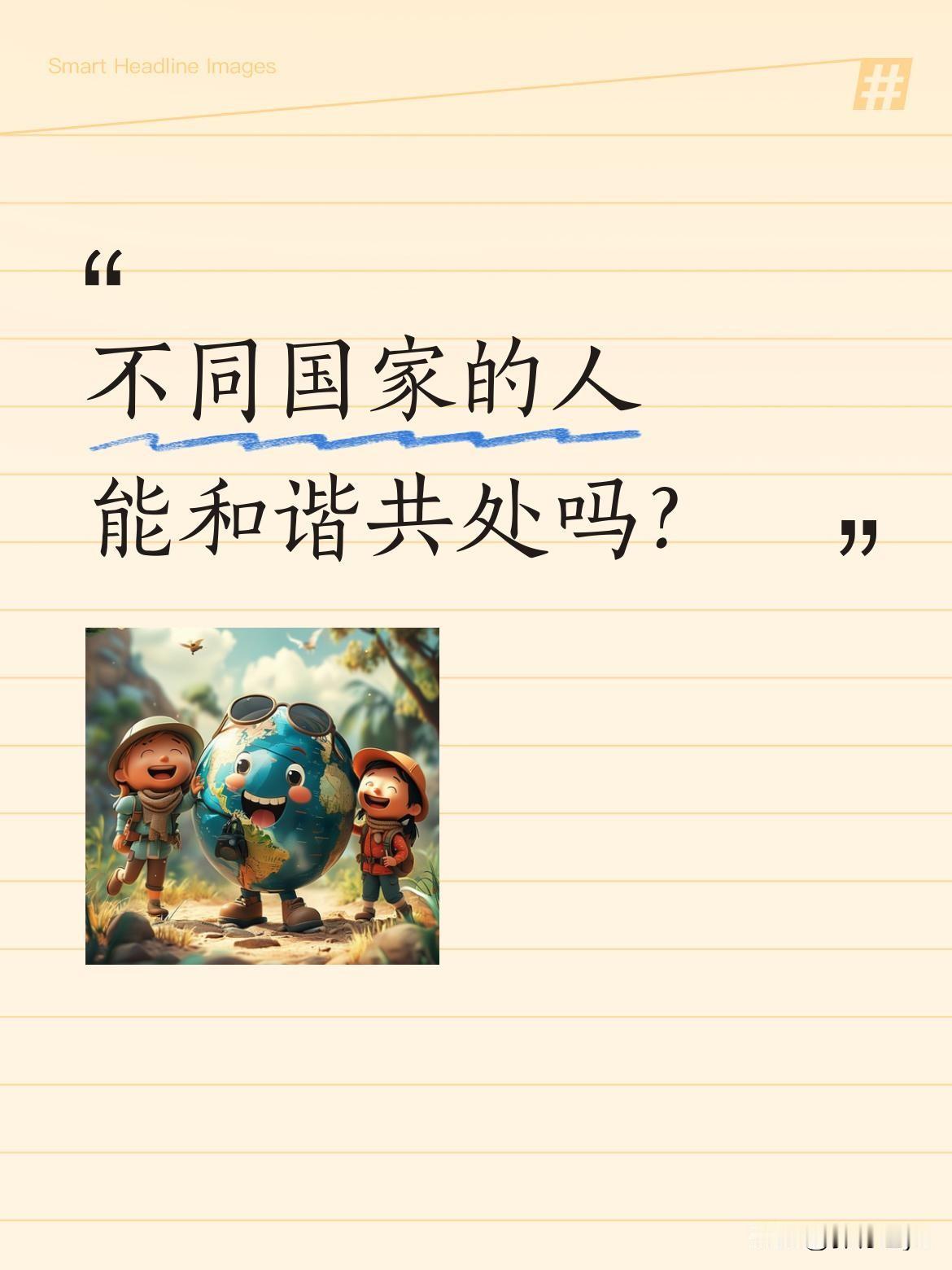不同国家的人能和谐共处吗？
在瑞士，有网友拍到以色列和伊朗的朋友肩并肩站在一起的