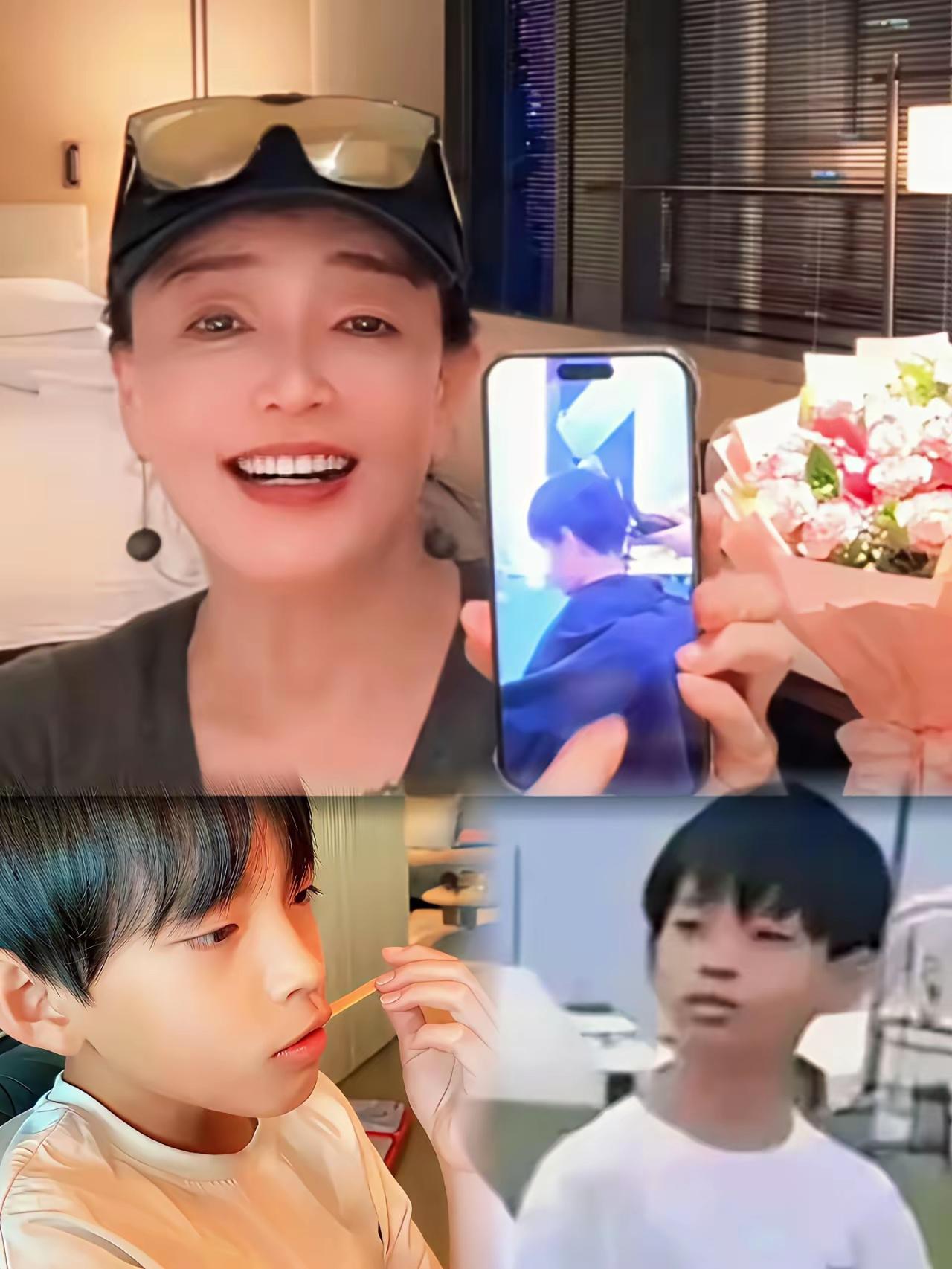 张兰想孙子小霖霖了。
因为汪小菲已经向张兰下命令了没有自己允许不准晒孩子照片，所