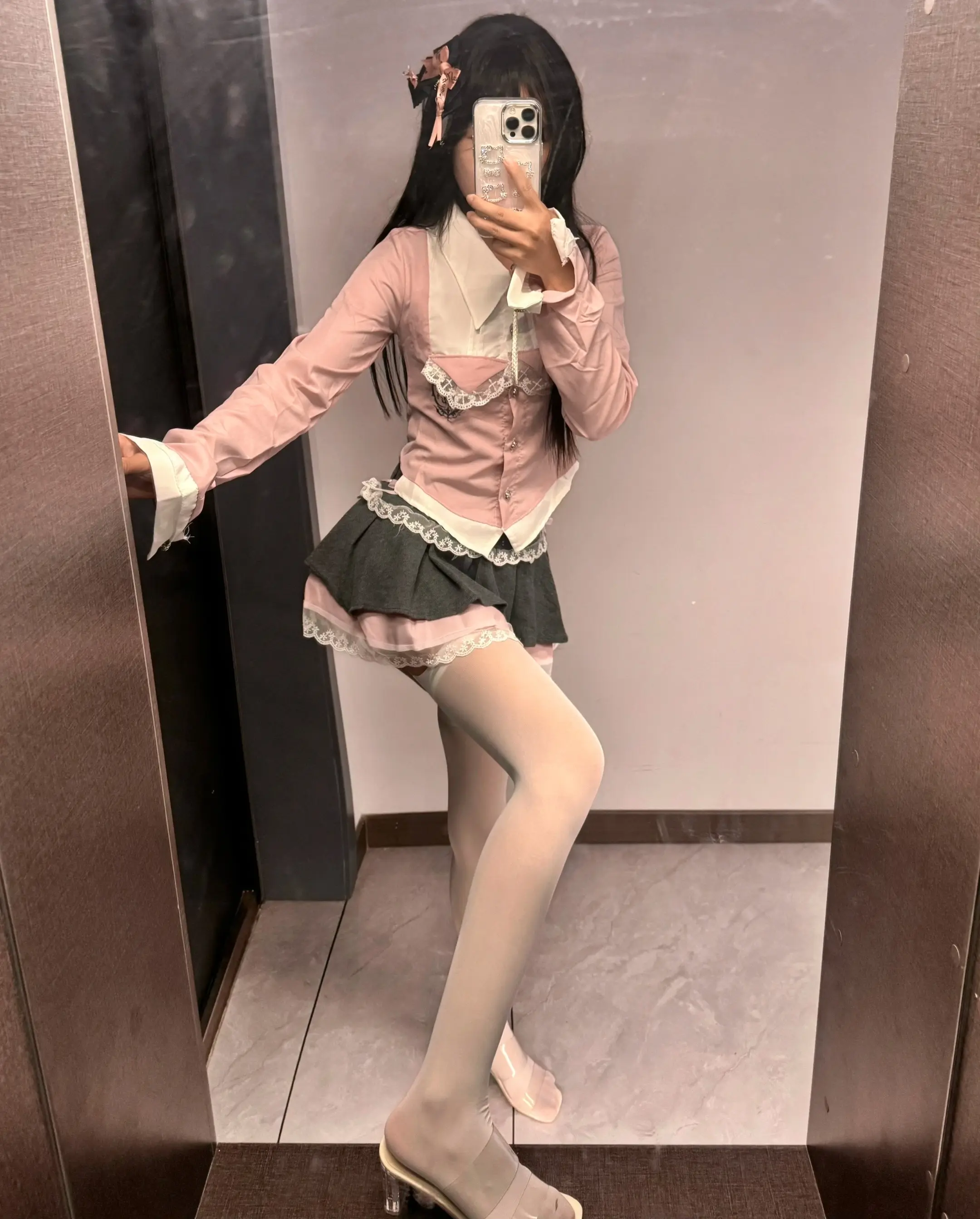 辣妹穿搭 穿搭  对镜拍 ootd搭配 夏日辣妹