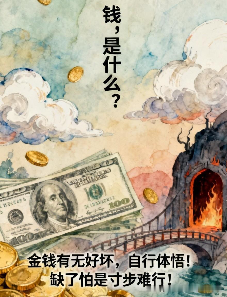钱，是什么？
钱似王八蛋，无它还得赚！
钱似王八蛋，缺它难用餐！
钱似王八蛋，少