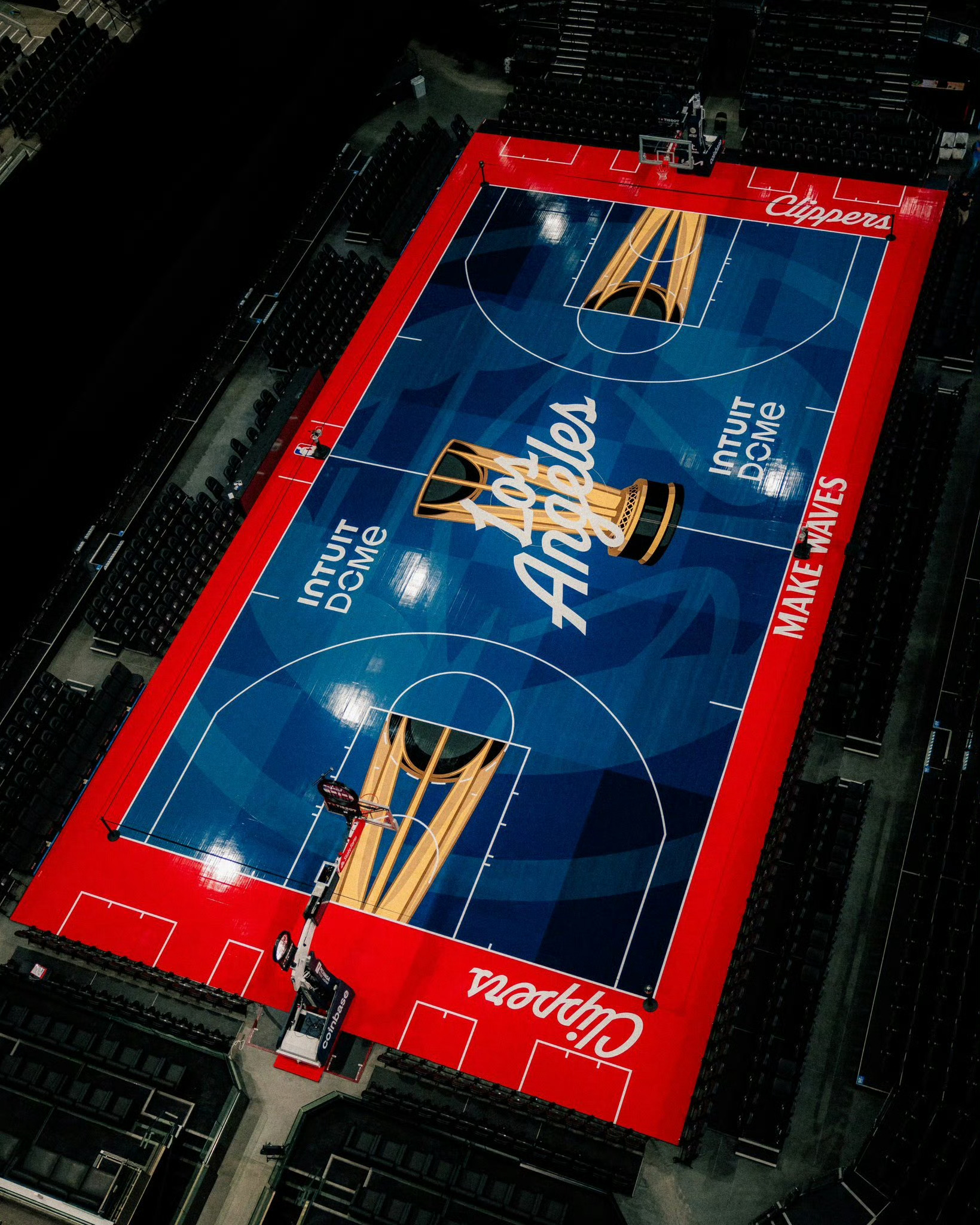 快船NBA杯赛地板细节图[酷][喵喵]没错，杯赛就是明天👀新赛季篮不住 ​​​