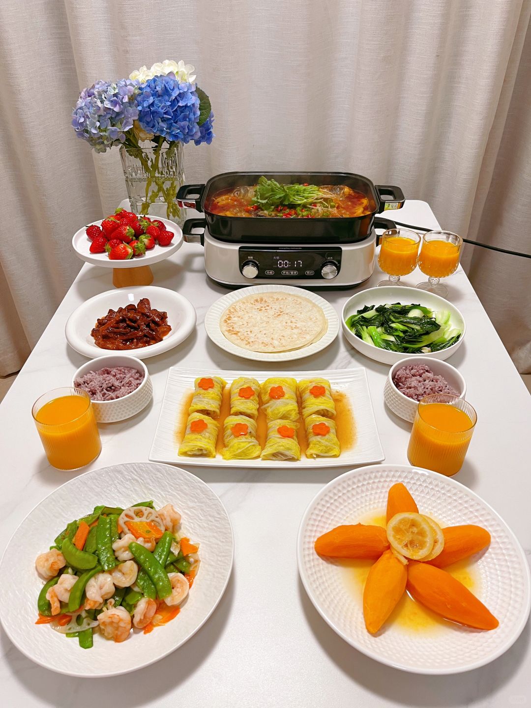 家庭聚餐 这一桌饭菜招待朋友太合适了