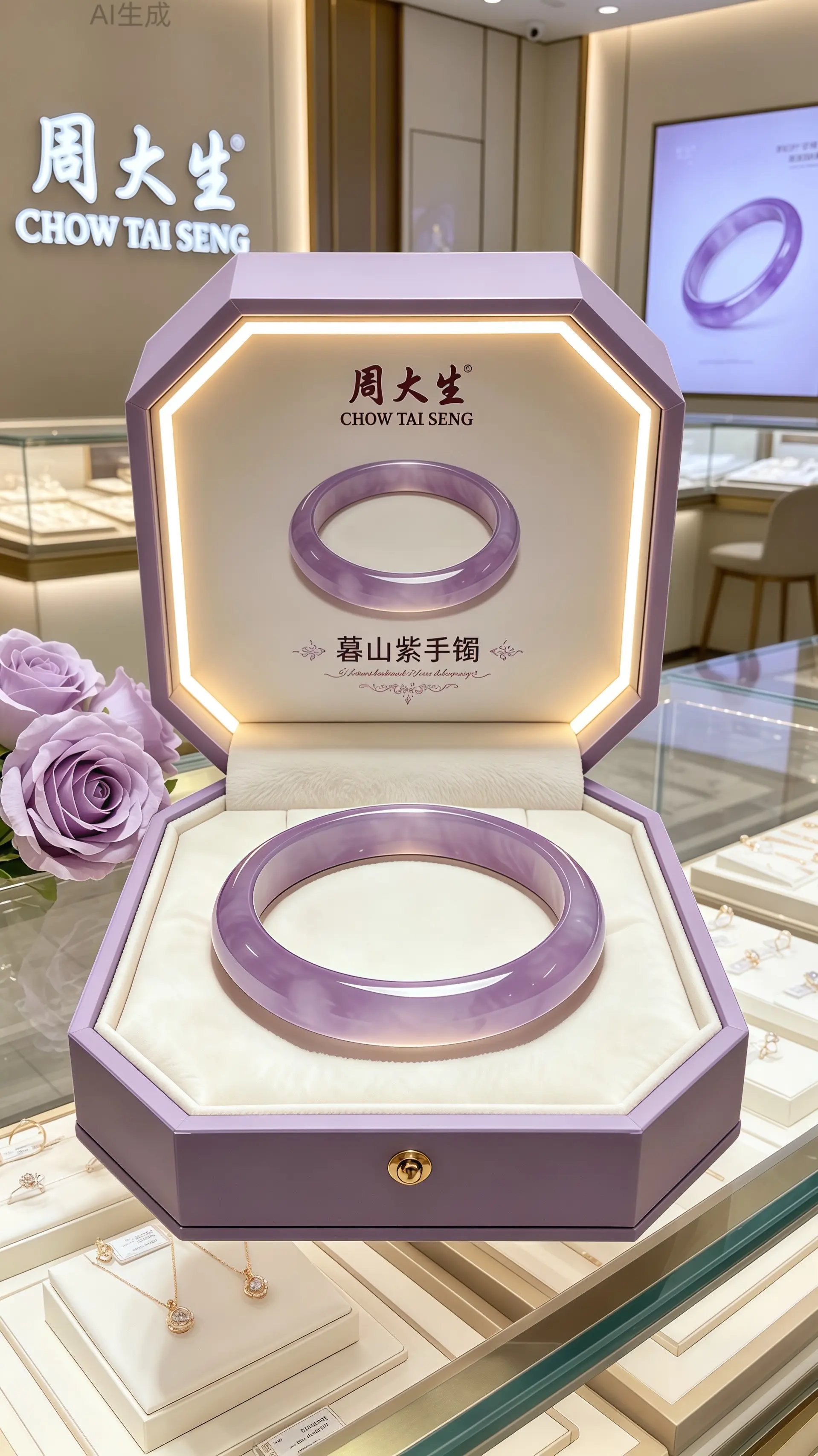 手镯 听说每个女孩子都有一个新手镯 礼物 周大生 首饰