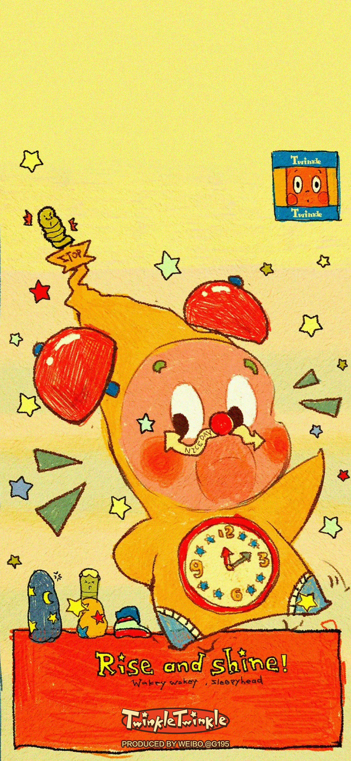 插画  纯色背景  手机壁纸金秋壁纸大放送 ​​​