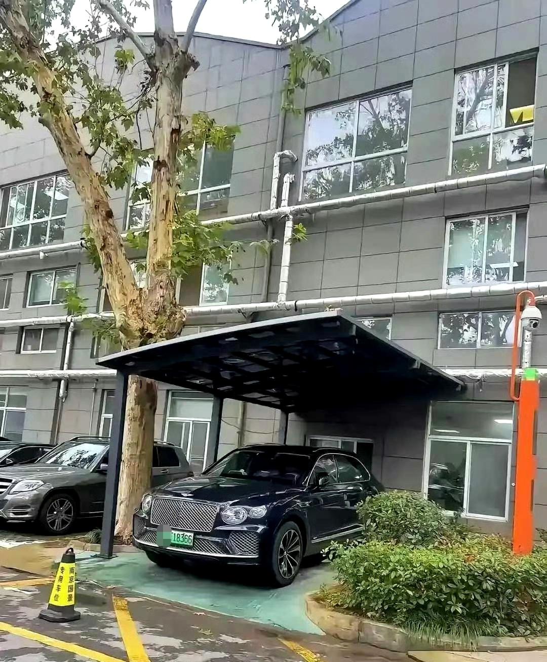 网友：大牌油车，“杂牌”电车，不过能加个棚子还是很有实力的。