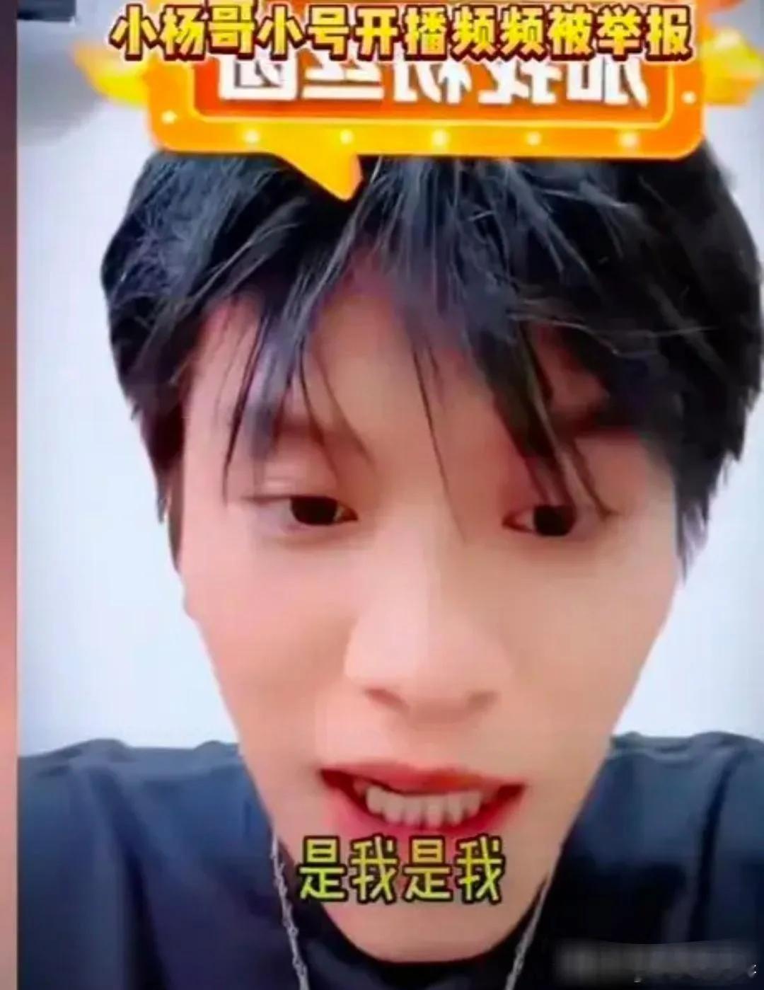笑料百出！小杨哥竟以小号潜行直播，转瞬即遭举报狂潮，直播间秒封。面对镜头，他连连