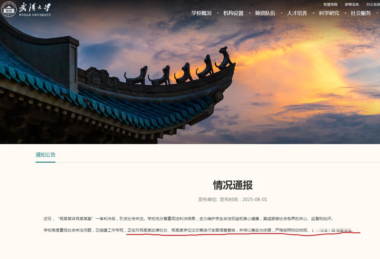 武汉大学的回复终于来了！！！