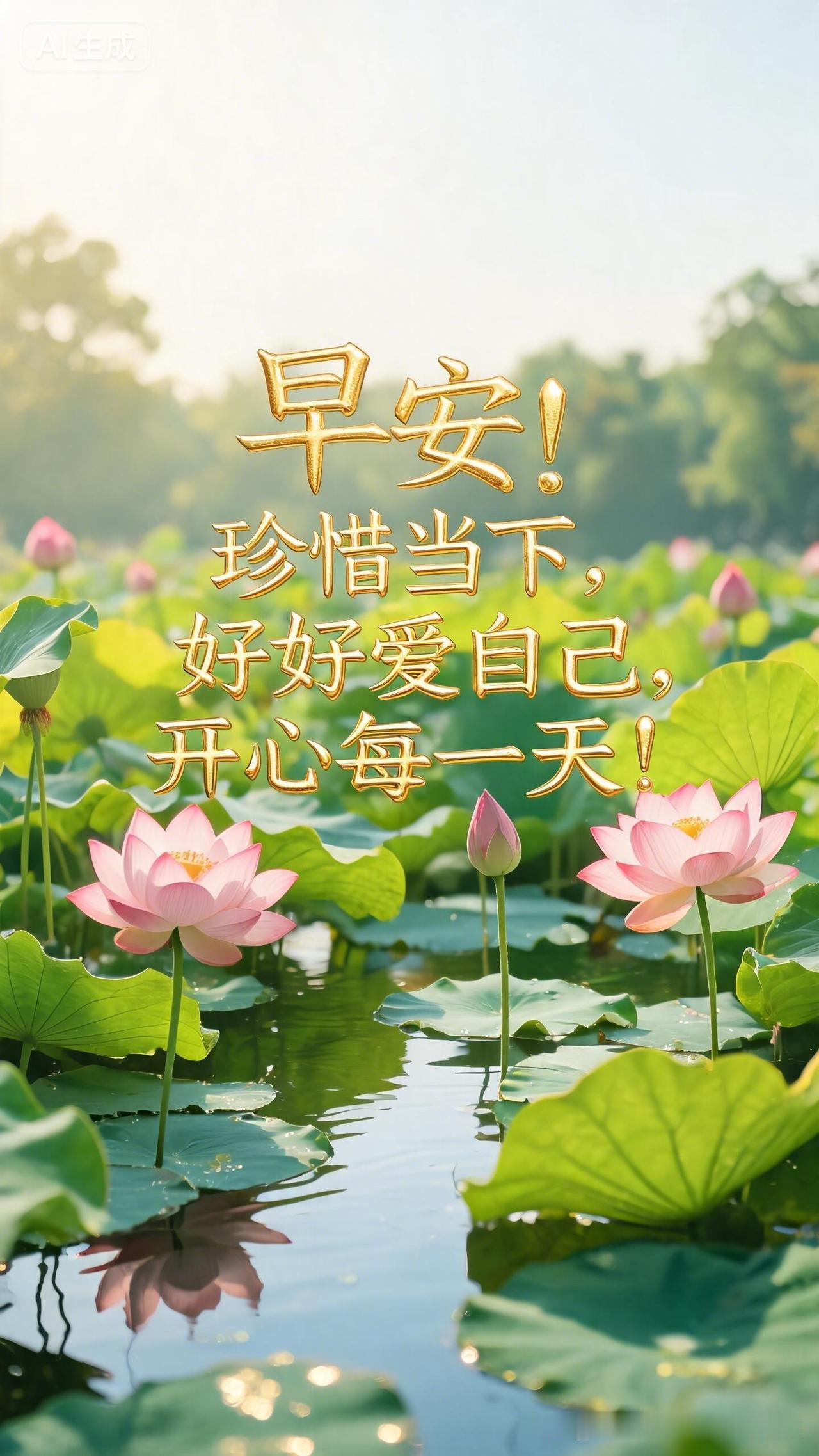 早安！珍惜当下，好好爱自己，开心每一天！
静心，为自己而话。早安呀！每天醒来都是