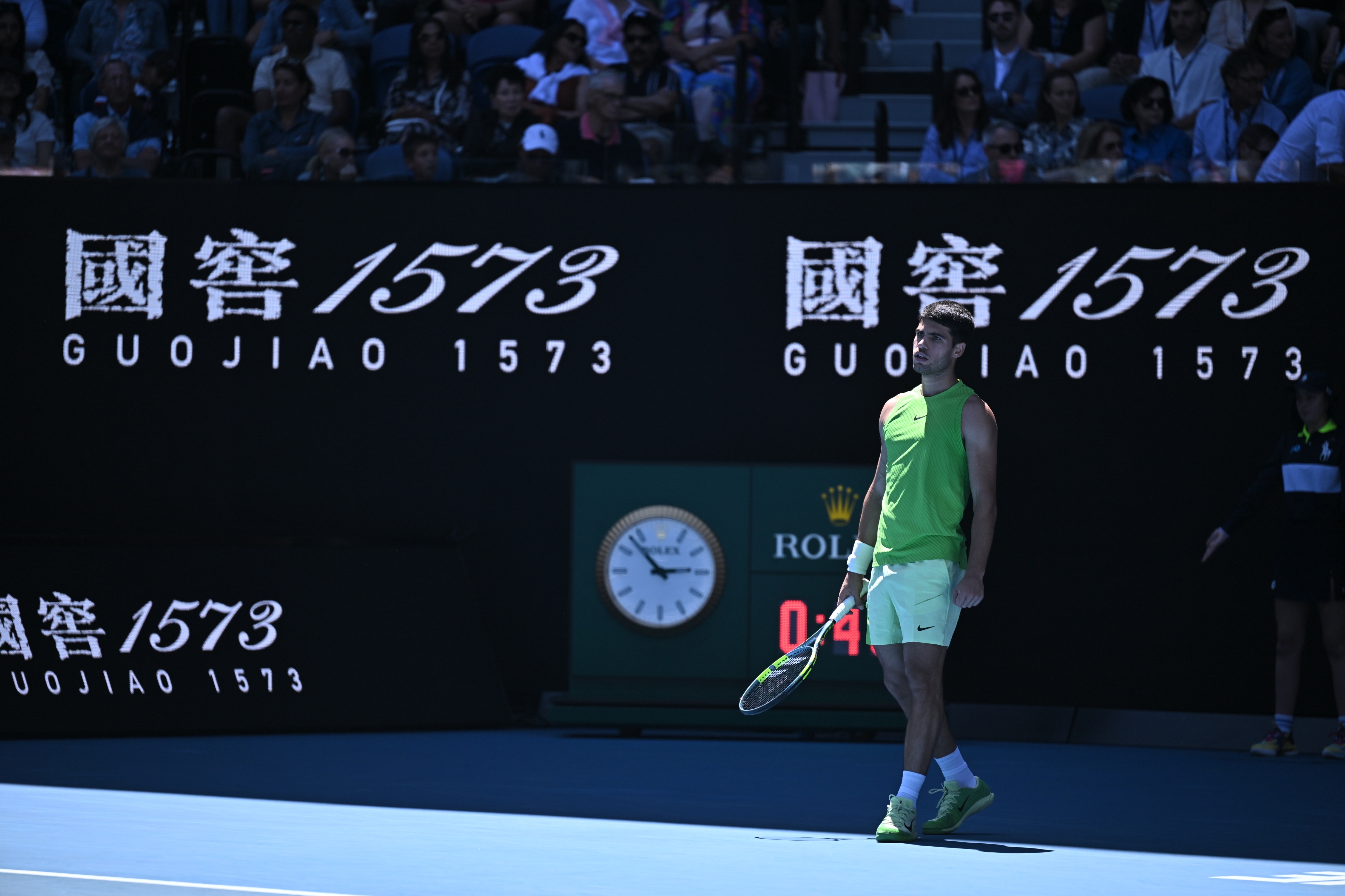 阿尔卡拉斯3比0汉夫曼 阿尔卡拉斯进澳网32强 2026澳网男单第二轮，头号种子