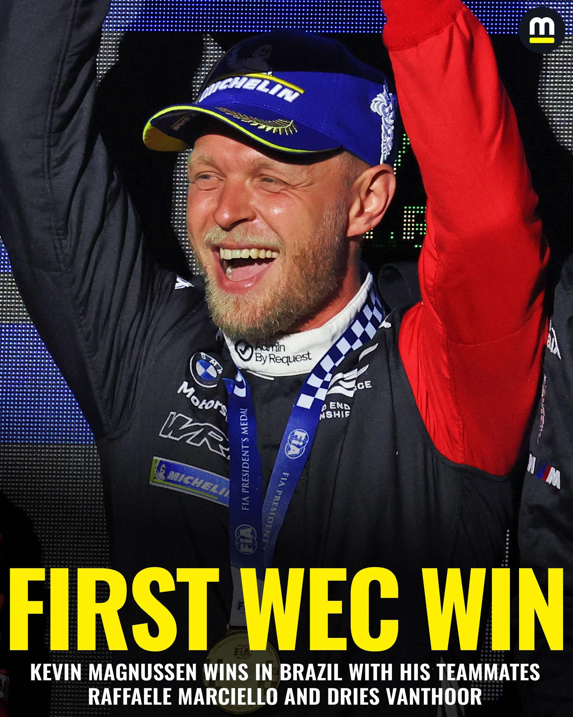F1 凯文·马格努森在巴西圣保罗赢得了WEC世界耐力锦标赛分站冠军！这也是他的首