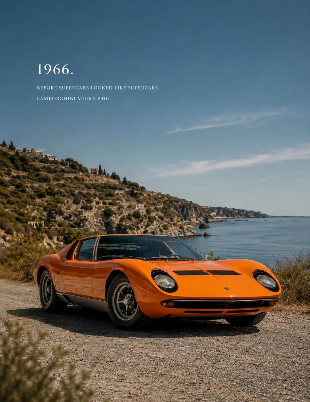 1966年的车，为什么现在看还是这么漂亮？
Lamborghini Miura 