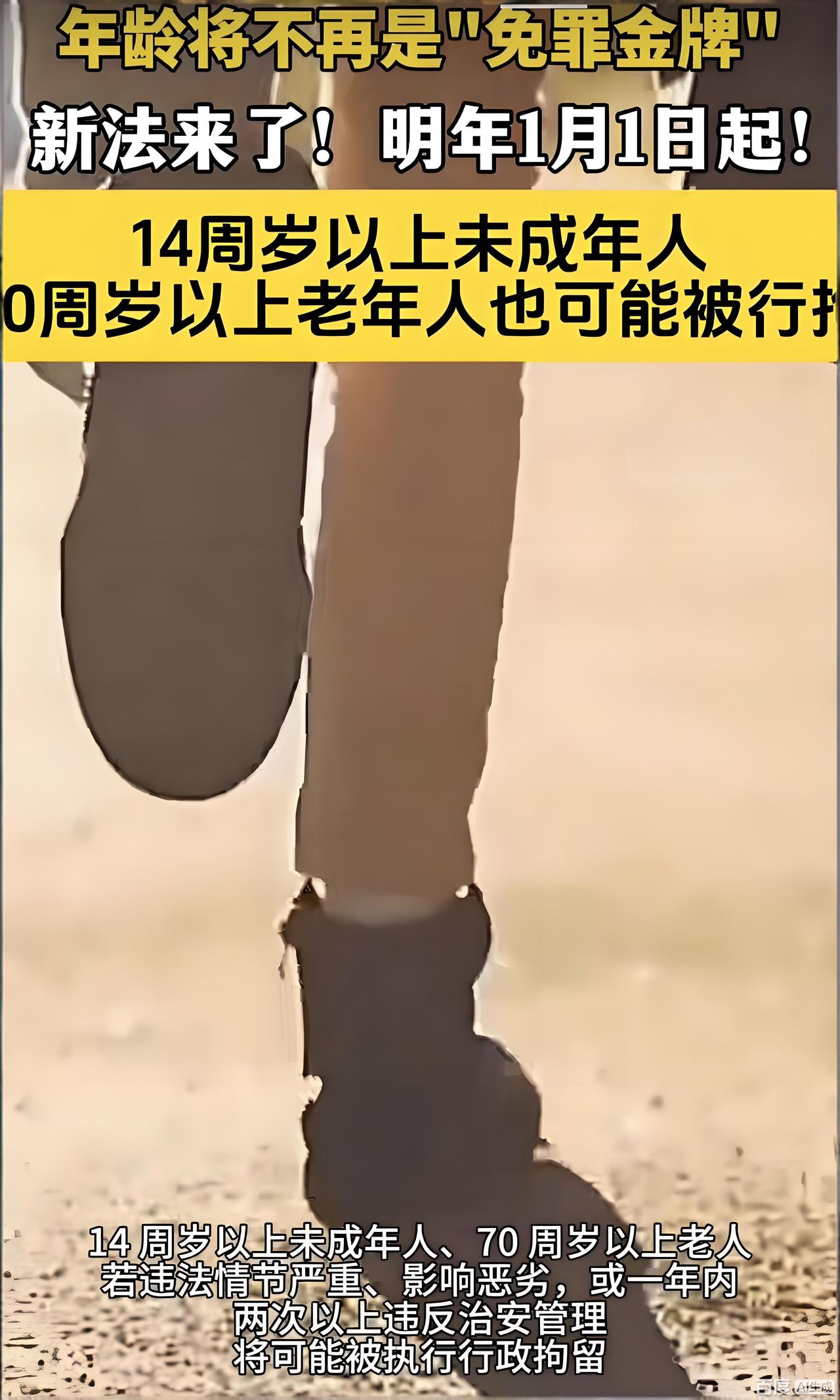你是不是也觉得，老人家和未成年孩子犯点错，应该不会被罚太重？

从2026年1月