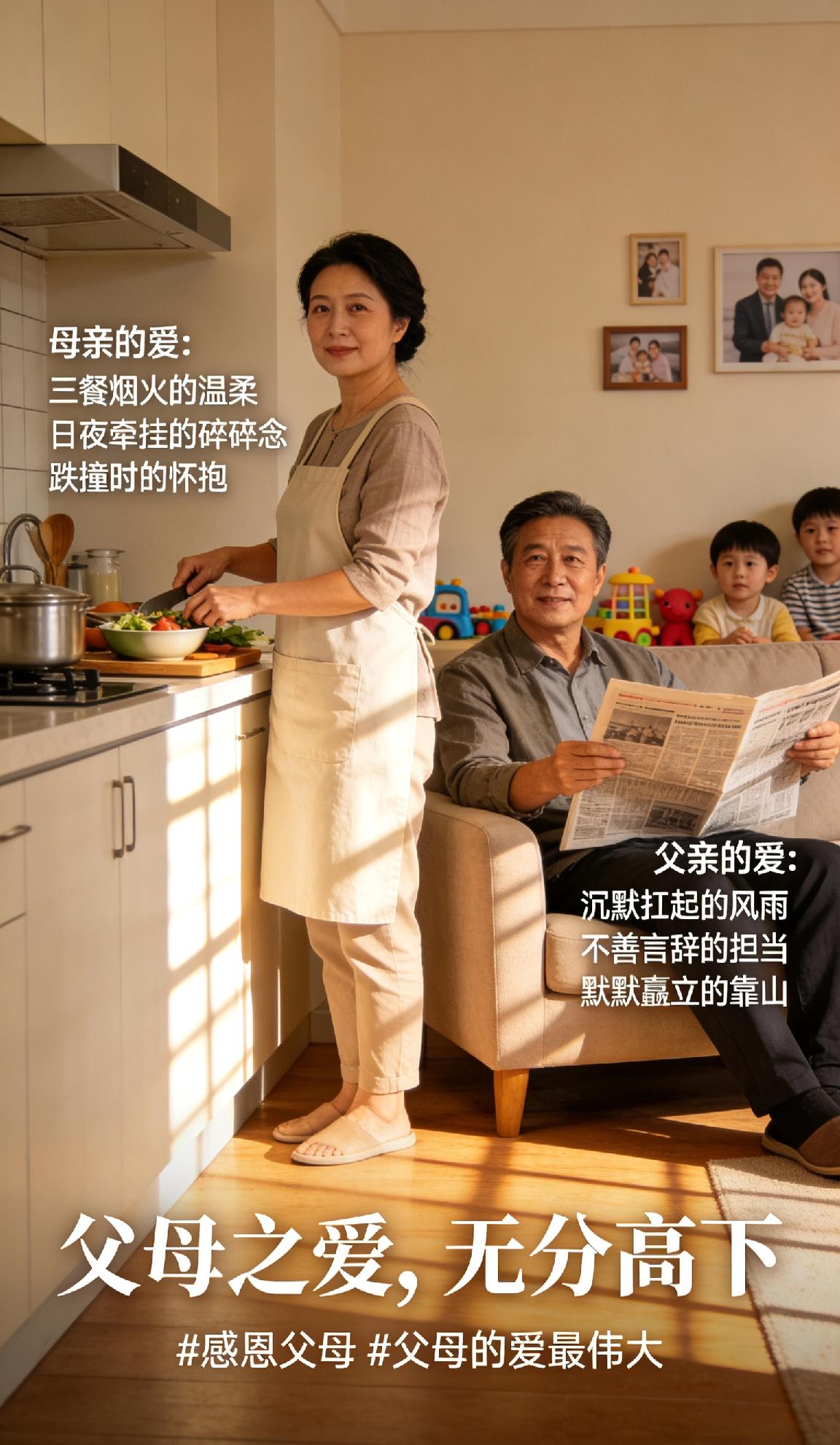 母亲的爱，是三餐烟火里的温柔，是日夜牵挂的碎碎念，是跌撞时永远敞开的怀抱，细腻绵