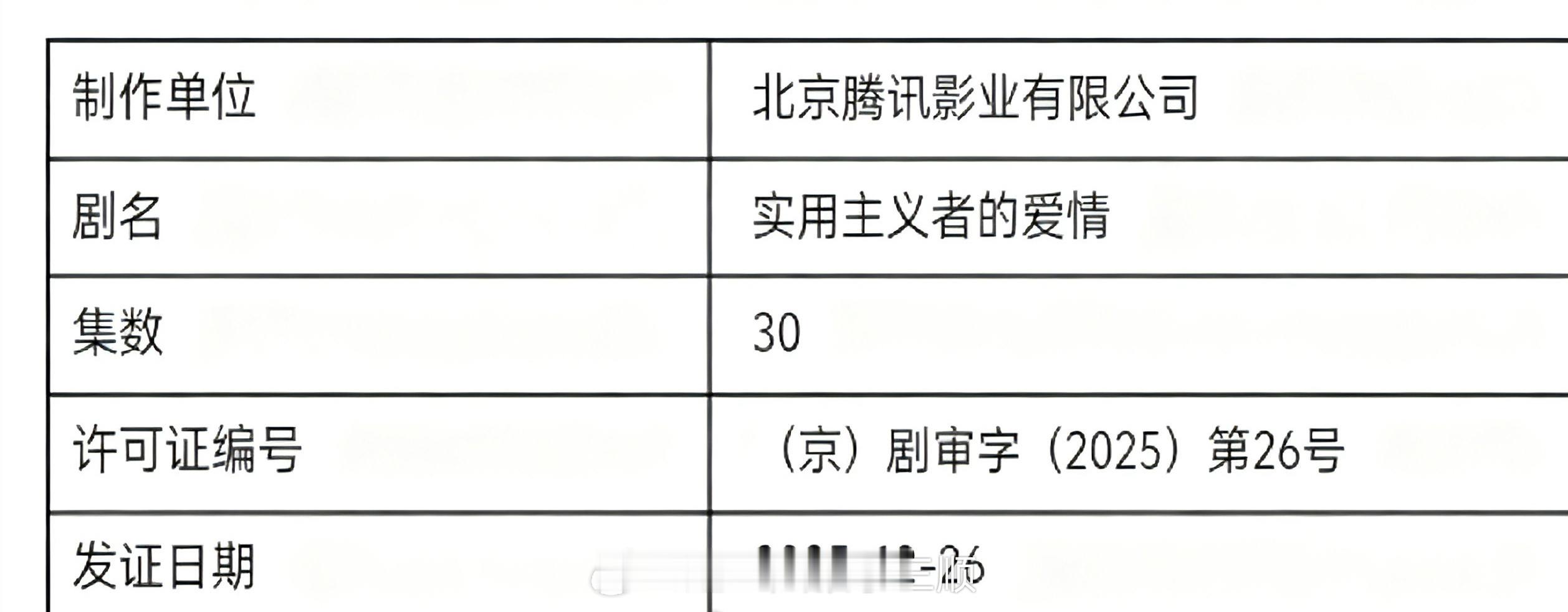 陈飞宇、孙千《实用主义者的爱情》已过审下证，期待播出