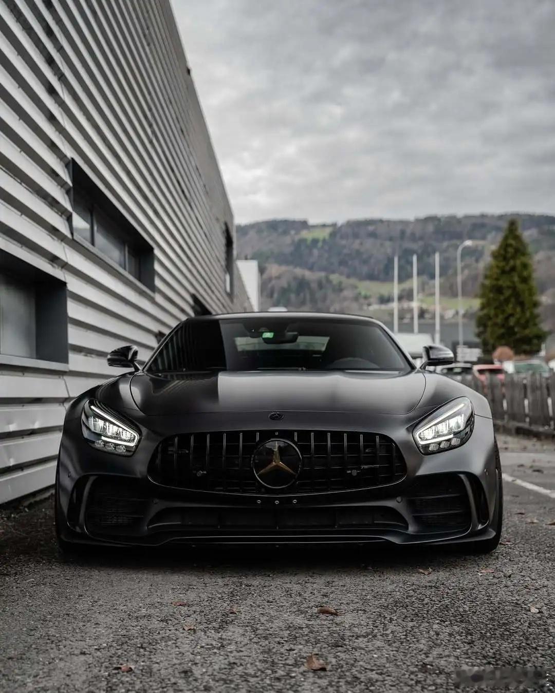 黑色系 高级感满满|奔驰AMG GT-R奔驰汽车美图汽车[超话] ​​​