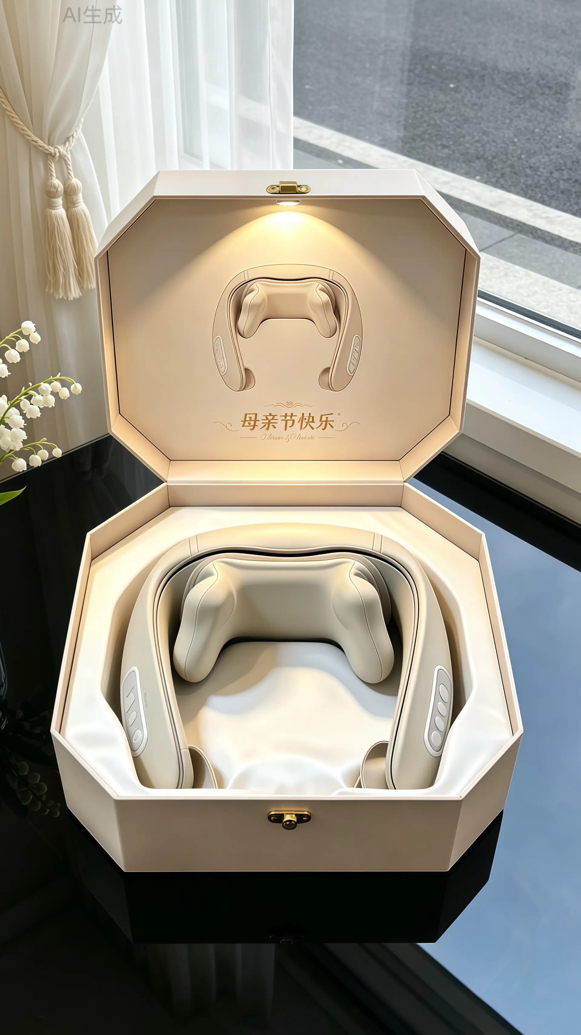 腰颈按摩披肩。