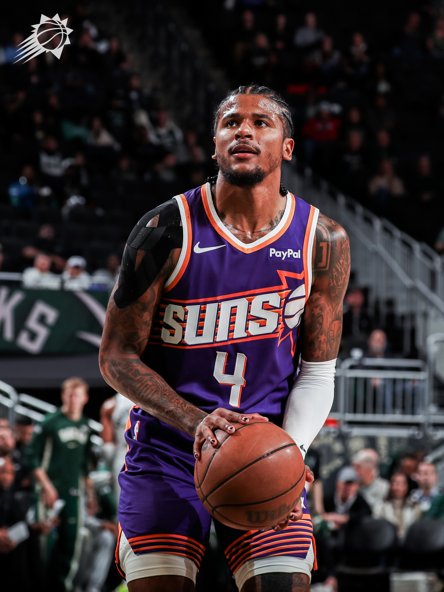 鸡皮和JG连续命中三分，锁定胜局🔒 菲尼克斯太阳 ｜旭日东升 ｜太阳vs雄鹿