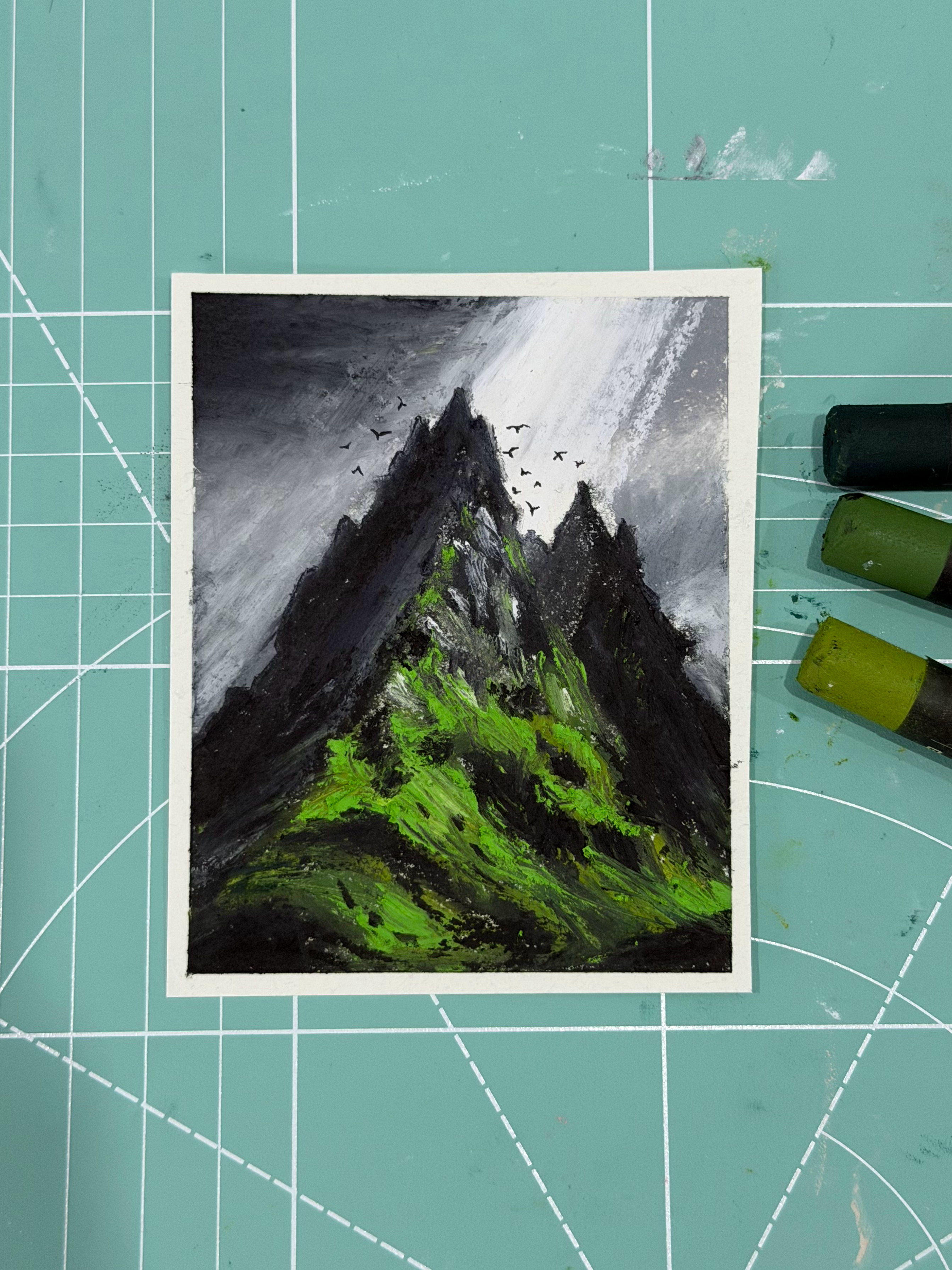 新买的油画棒又到了 我很喜欢^ω^ ​​​
