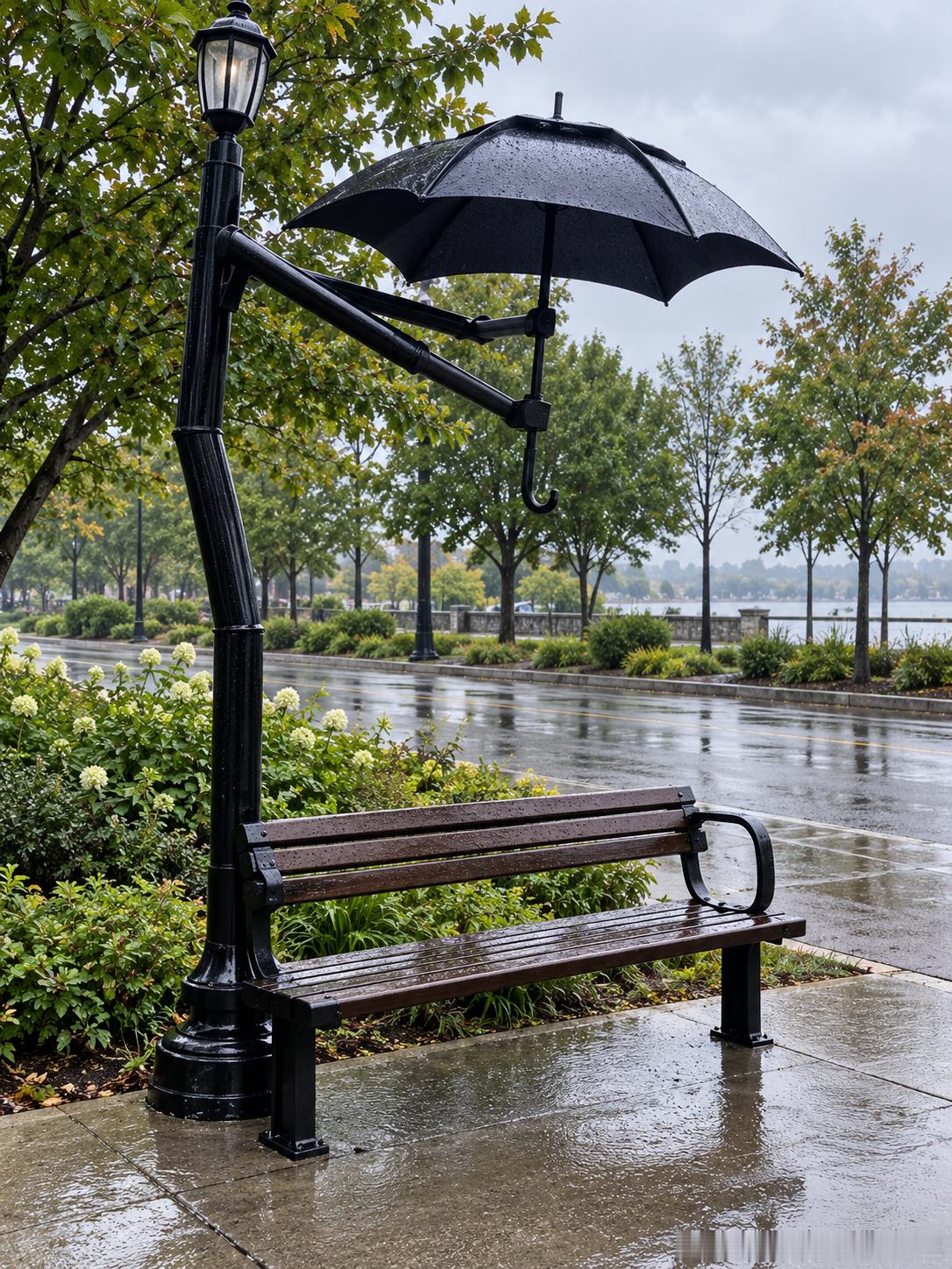 407 路灯帮忙撑伞☔️哦？？ ​​​