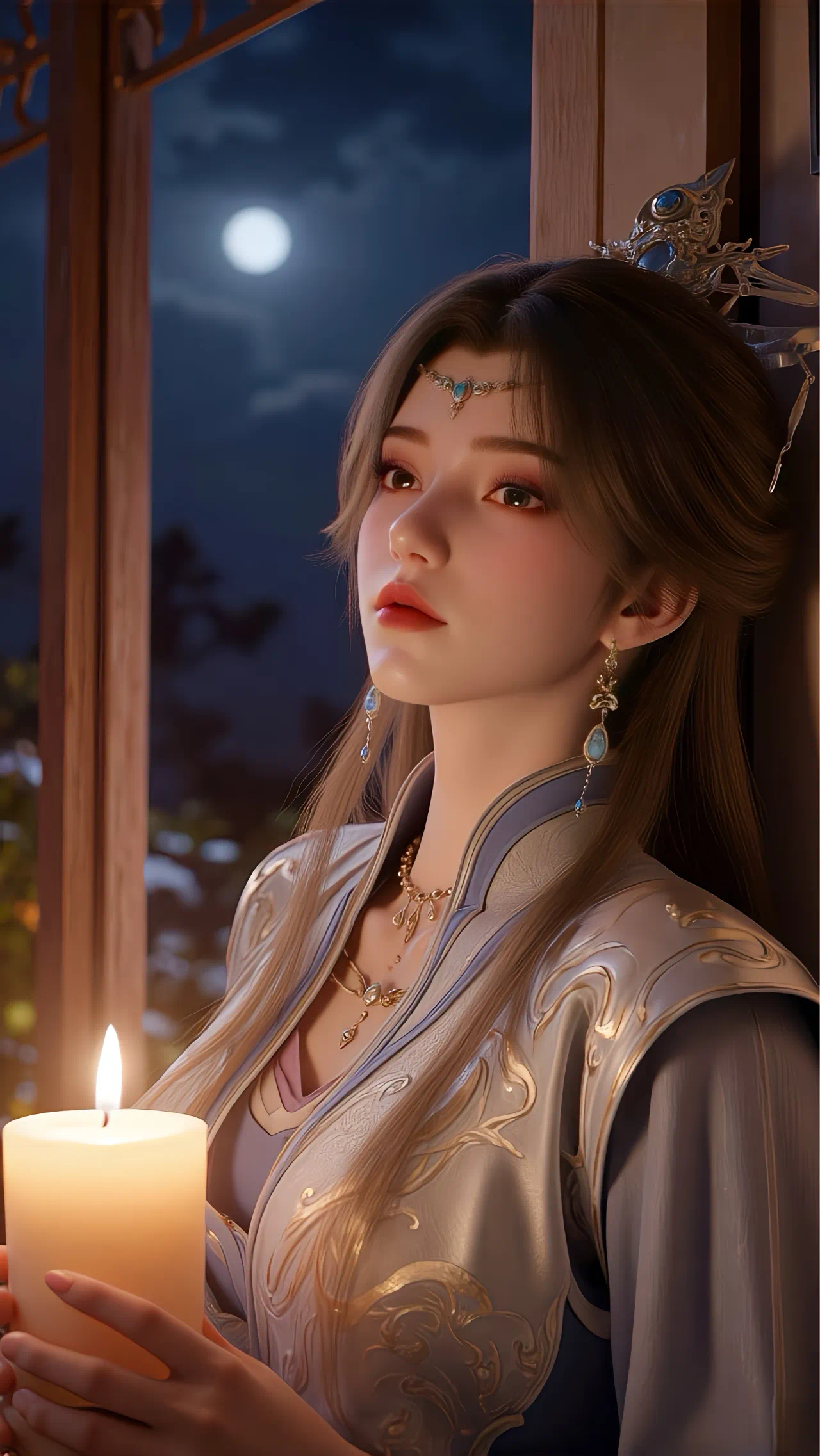仙逆  李慕婉【精致美图】月下烛灯，意境满满！ ​​​