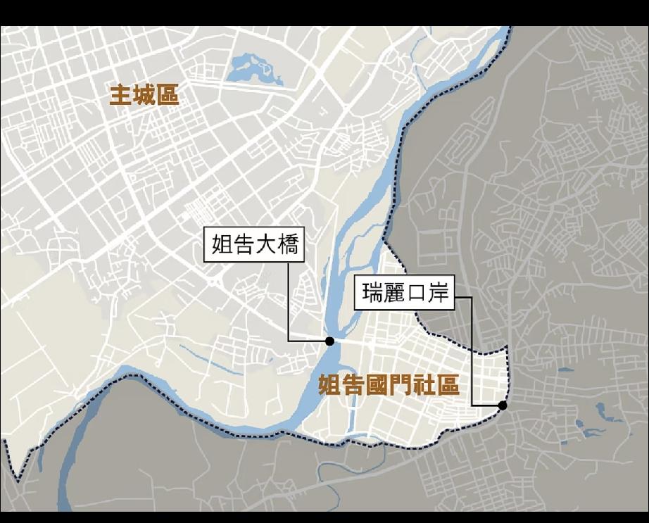 瑞丽国境线是按照旧河道画的，现在的河道是我们的老朋友地转偏向力的功劳[笑哭]