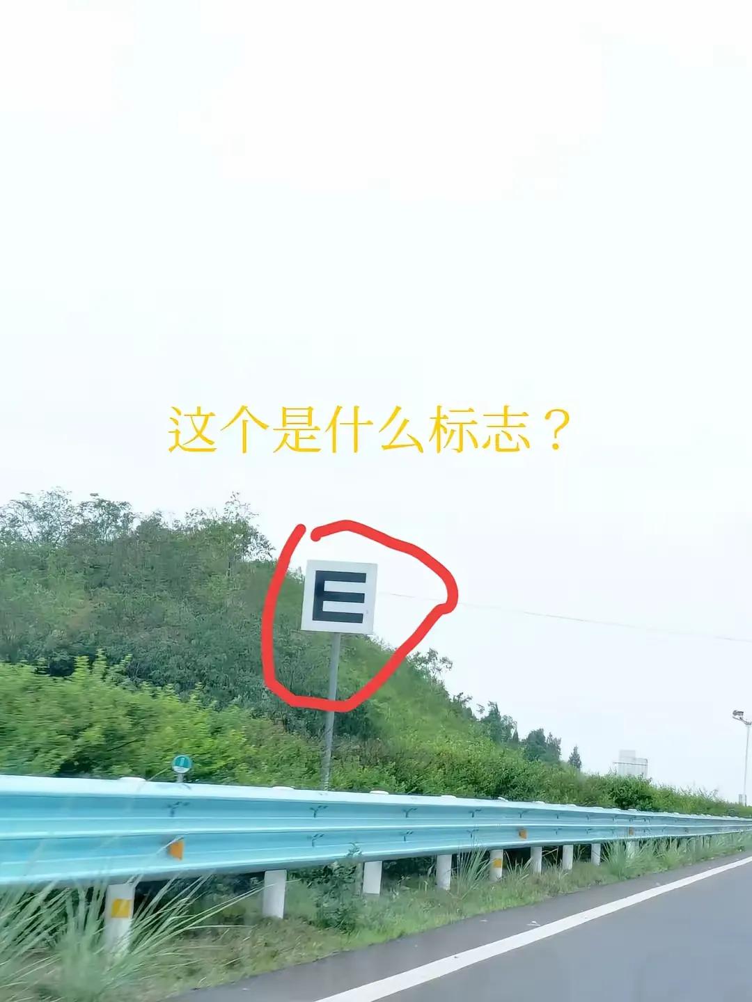 不懂就问！成宜高速上
这个路标上的“E”是什么意思啊？？？

问了好多人，都说没