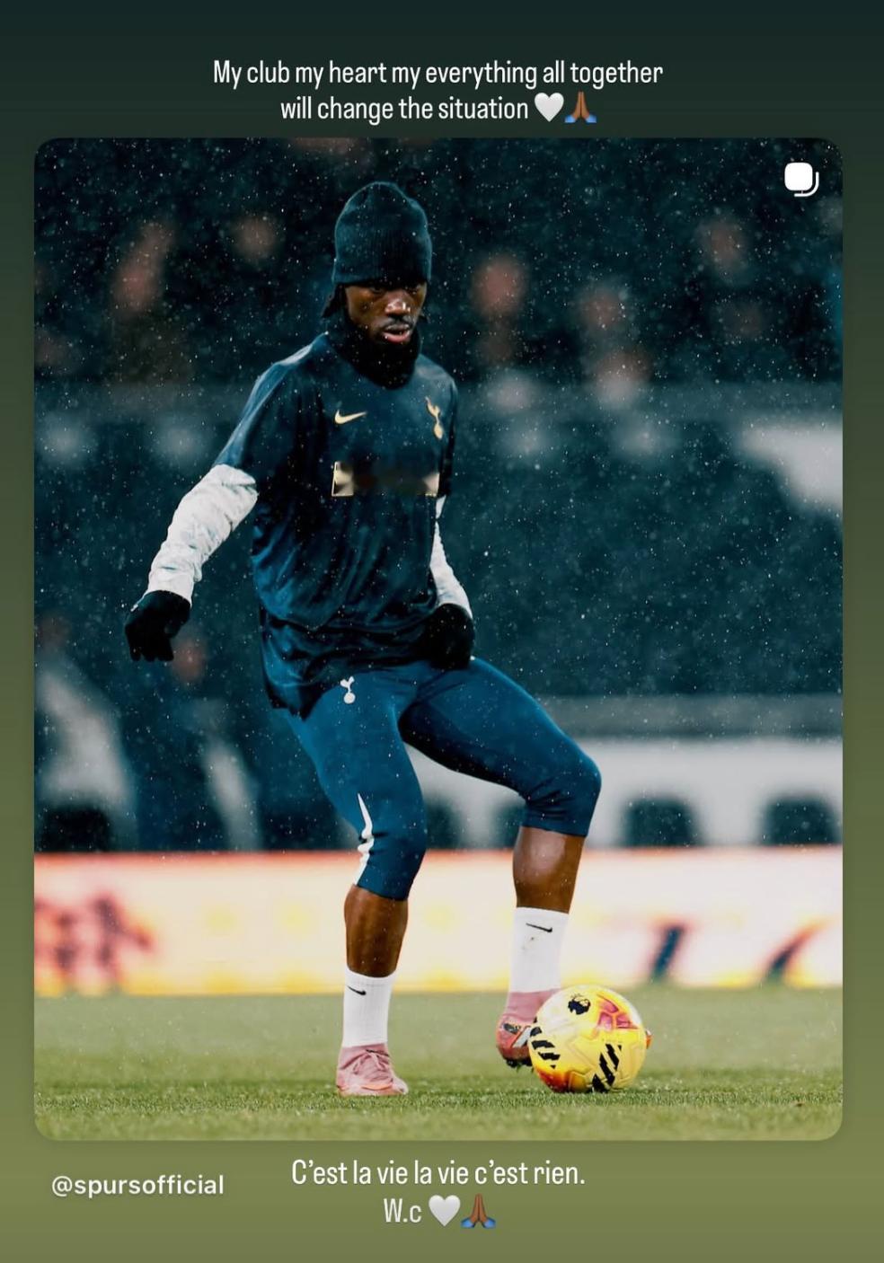 此次下课，只有帕利尼亚和波罗发社交媒体与弗兰克告别。比苏马发了一条：我的俱乐部，