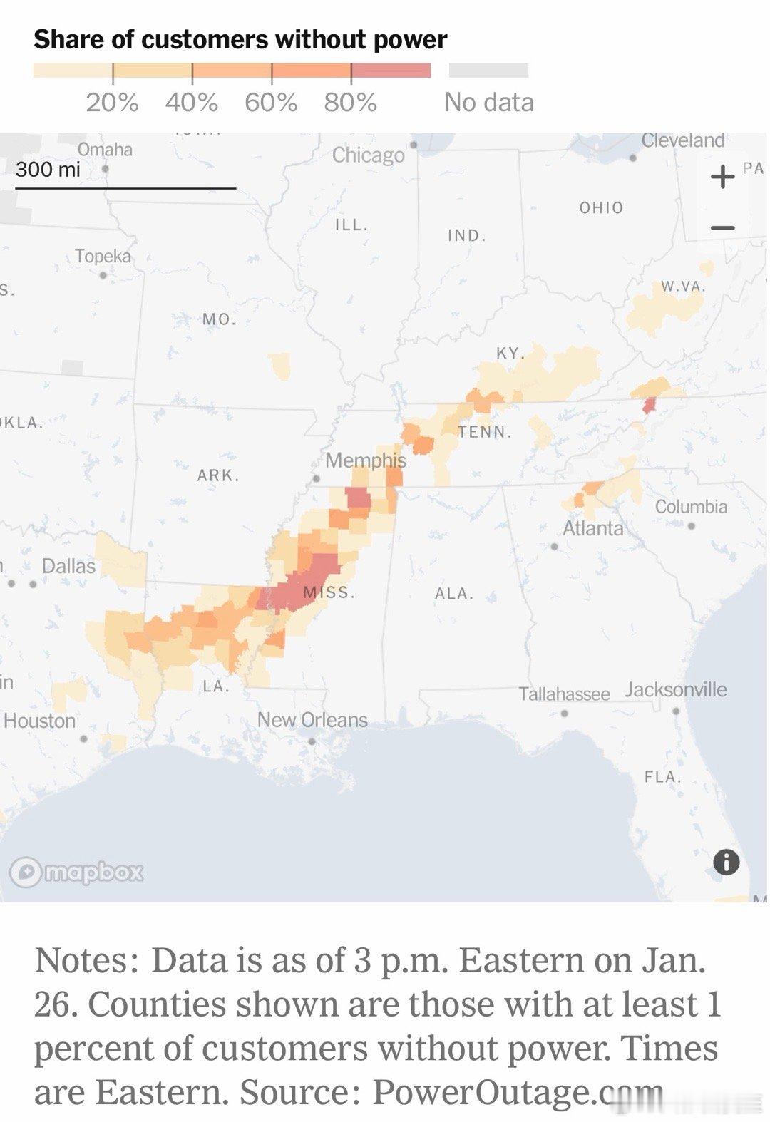 周末的暴风雪，影响到十九个州，已知死亡二十一人目前还有八千多万人住在“极端严寒”