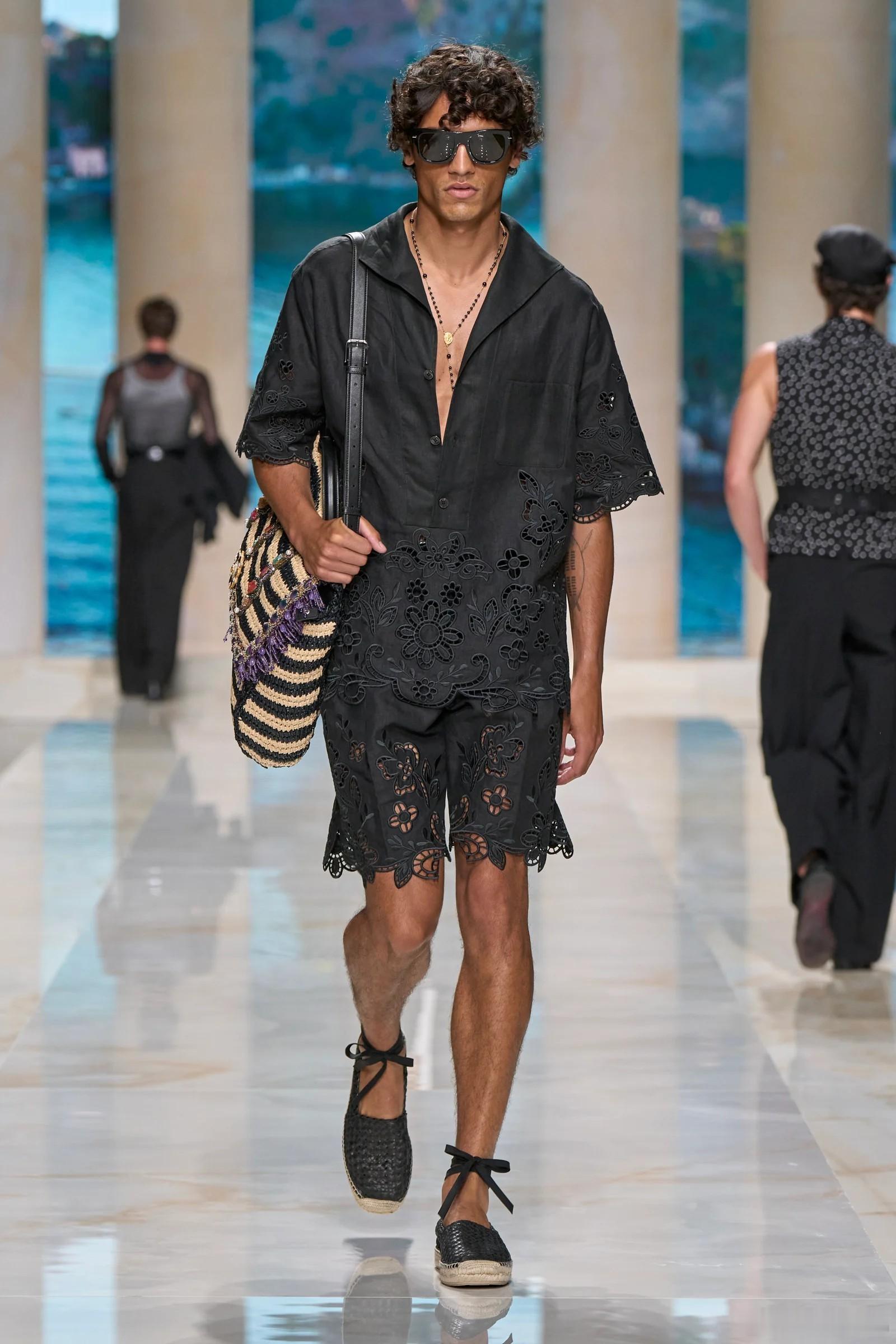dolce&gabbana 2027 ss 男装 蕾丝 