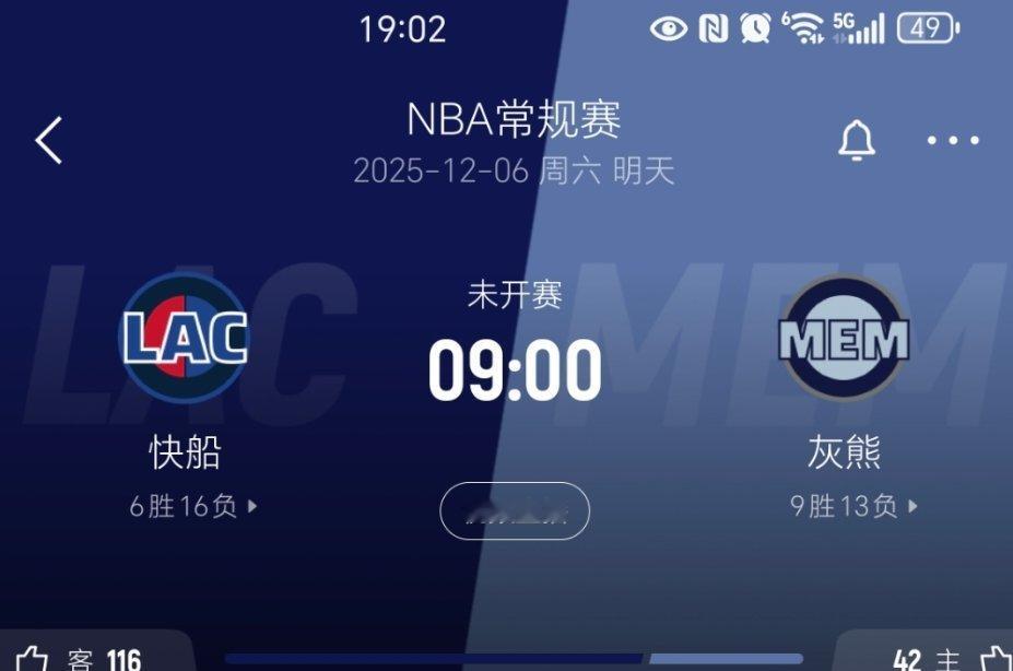 开启连胜？快船vs灰熊