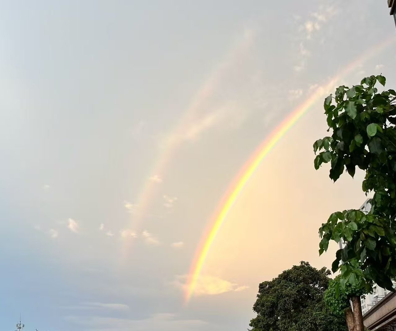遇见双彩虹🌈，接好运~ 