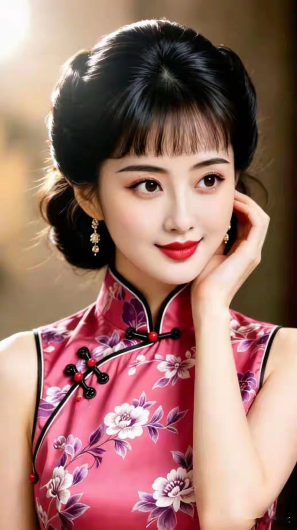 沉鱼落雁，闭月羞花。
翩若惊鸿，宛若游龙。
花容月貌，玉质天成。
天生丽质，国色