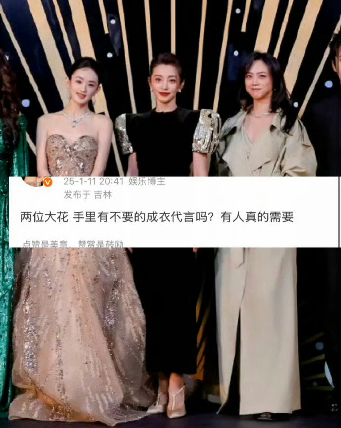 两位大花，手里有不要的成衣代言吗。有人真的需要…….. 