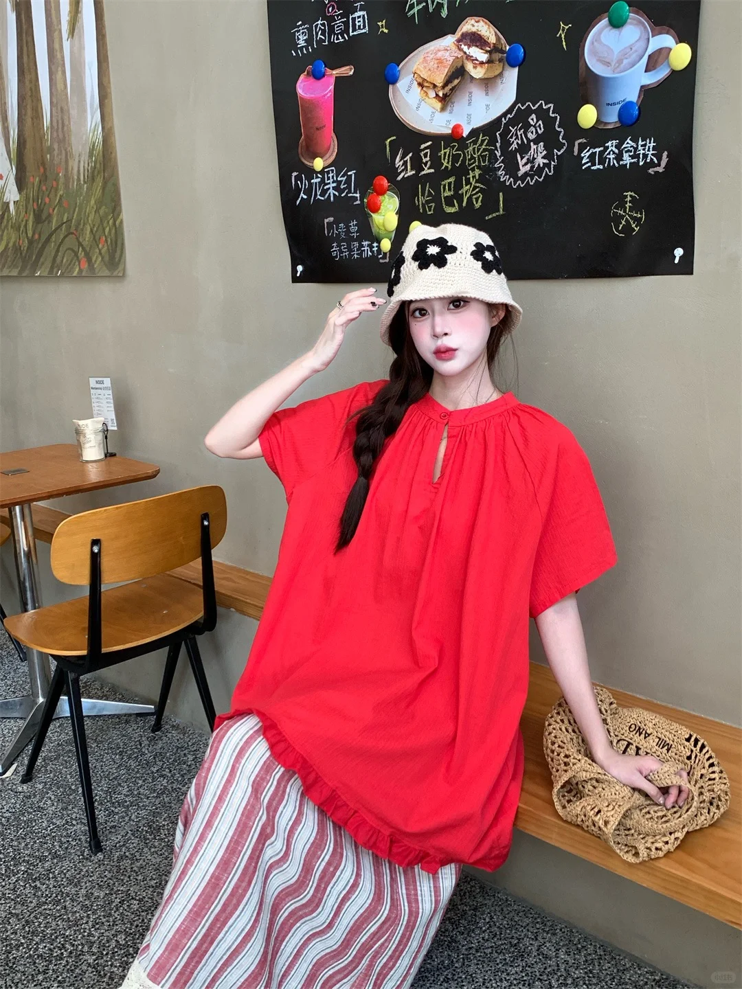 把颜色全部穿身上🍒