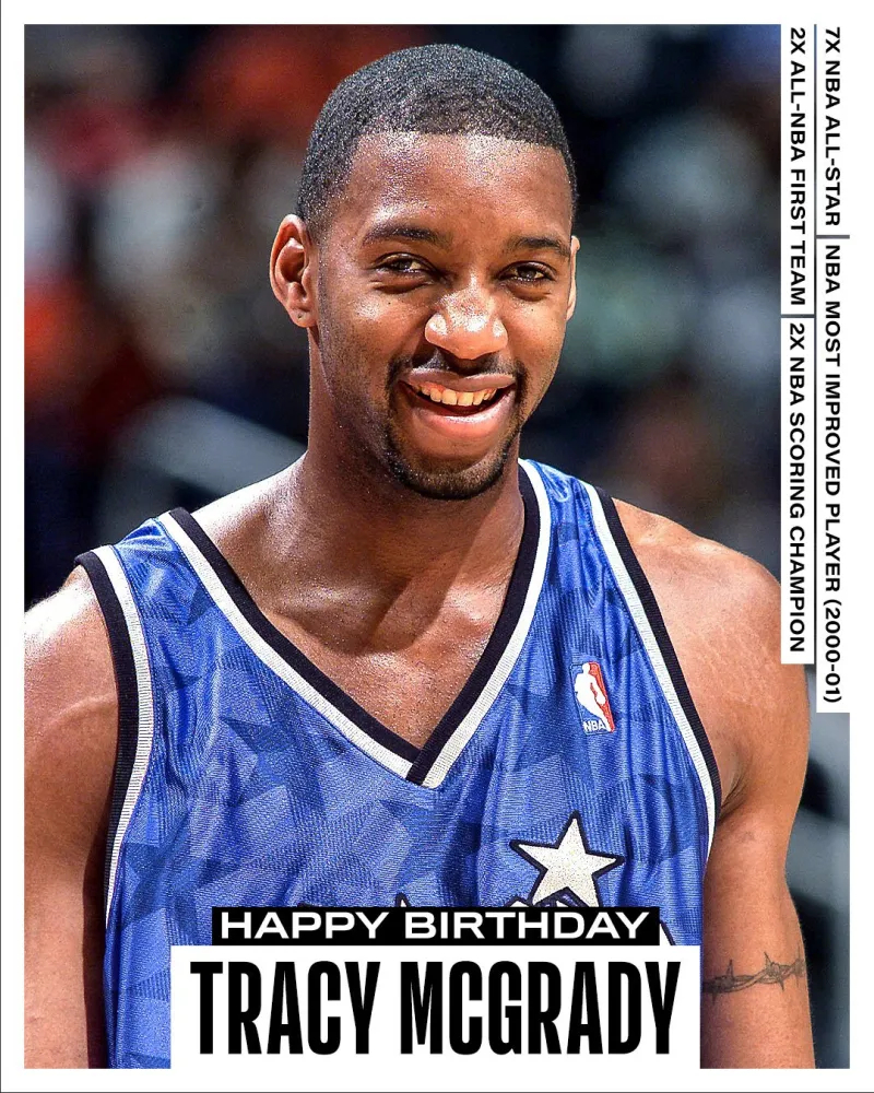 【祝7届全明星，2届得分王的麦克格雷迪生日快乐】NBA官方更新X，晒出一张前NB