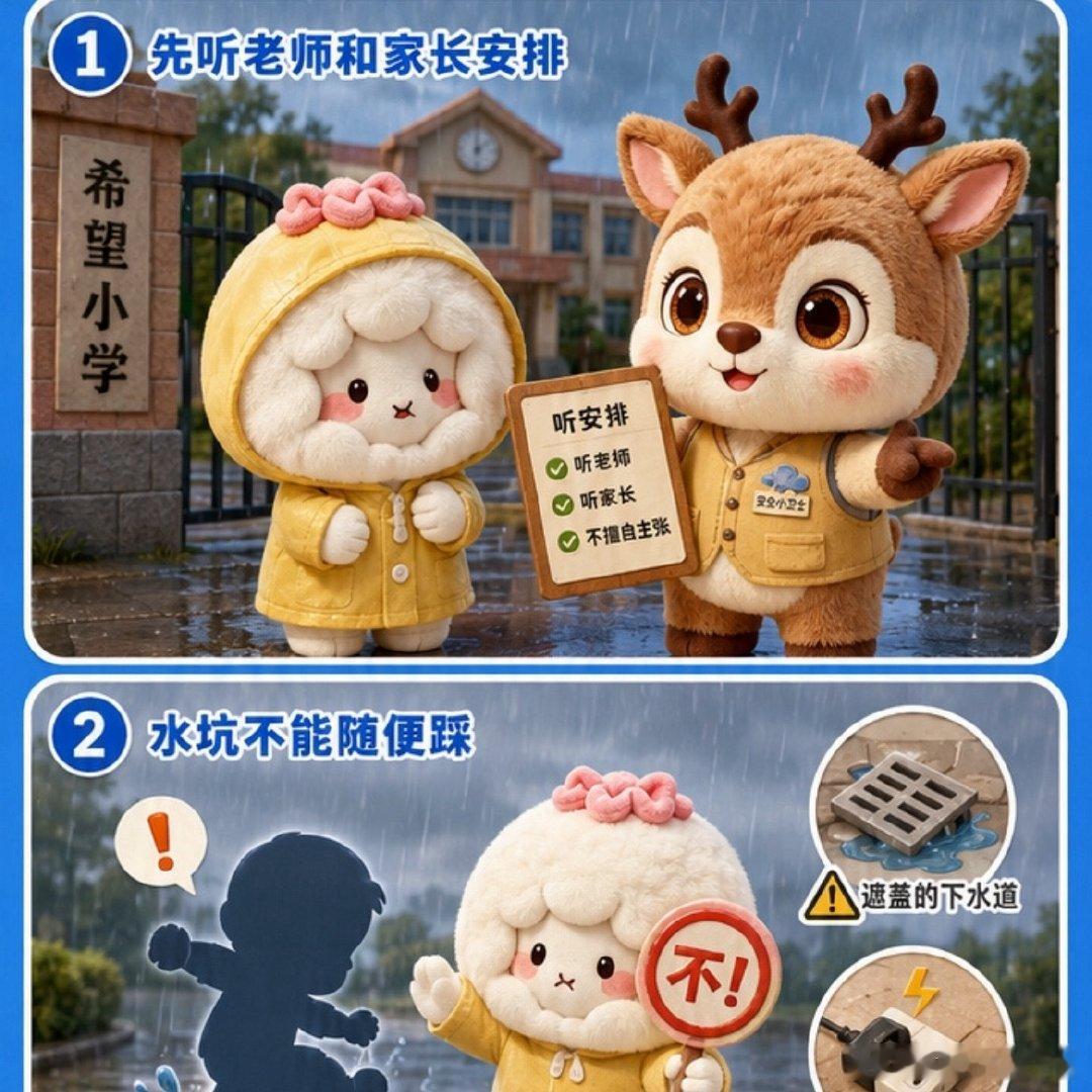 和追梦鹿一起学习防汛小知识科普防汛入人心，多措并举守牢临海群众汛期平安防线 