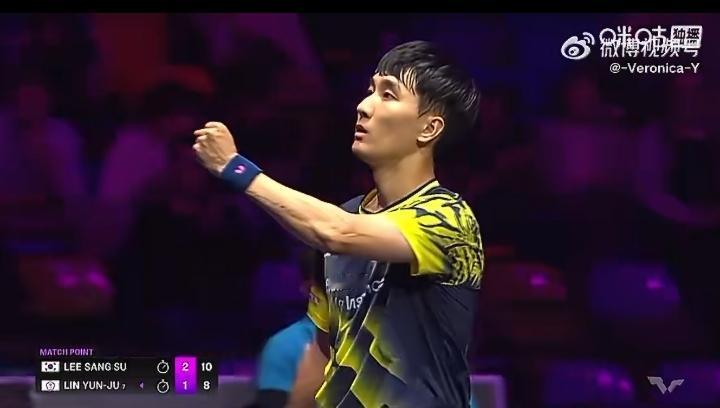 林昀儒意外出局，
李尚洙🇰🇷晋级男单八强[吃瓜群众]，
现在林昀儒打谁都是磕