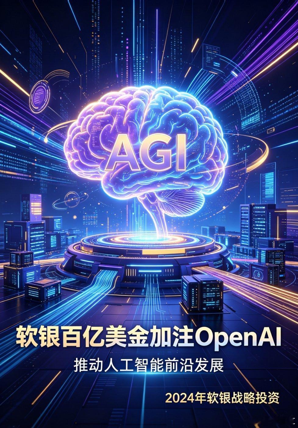 1. 软银这次直接拿出一百亿美金加注OpenAI，算得上今年AI行业单笔投入最高