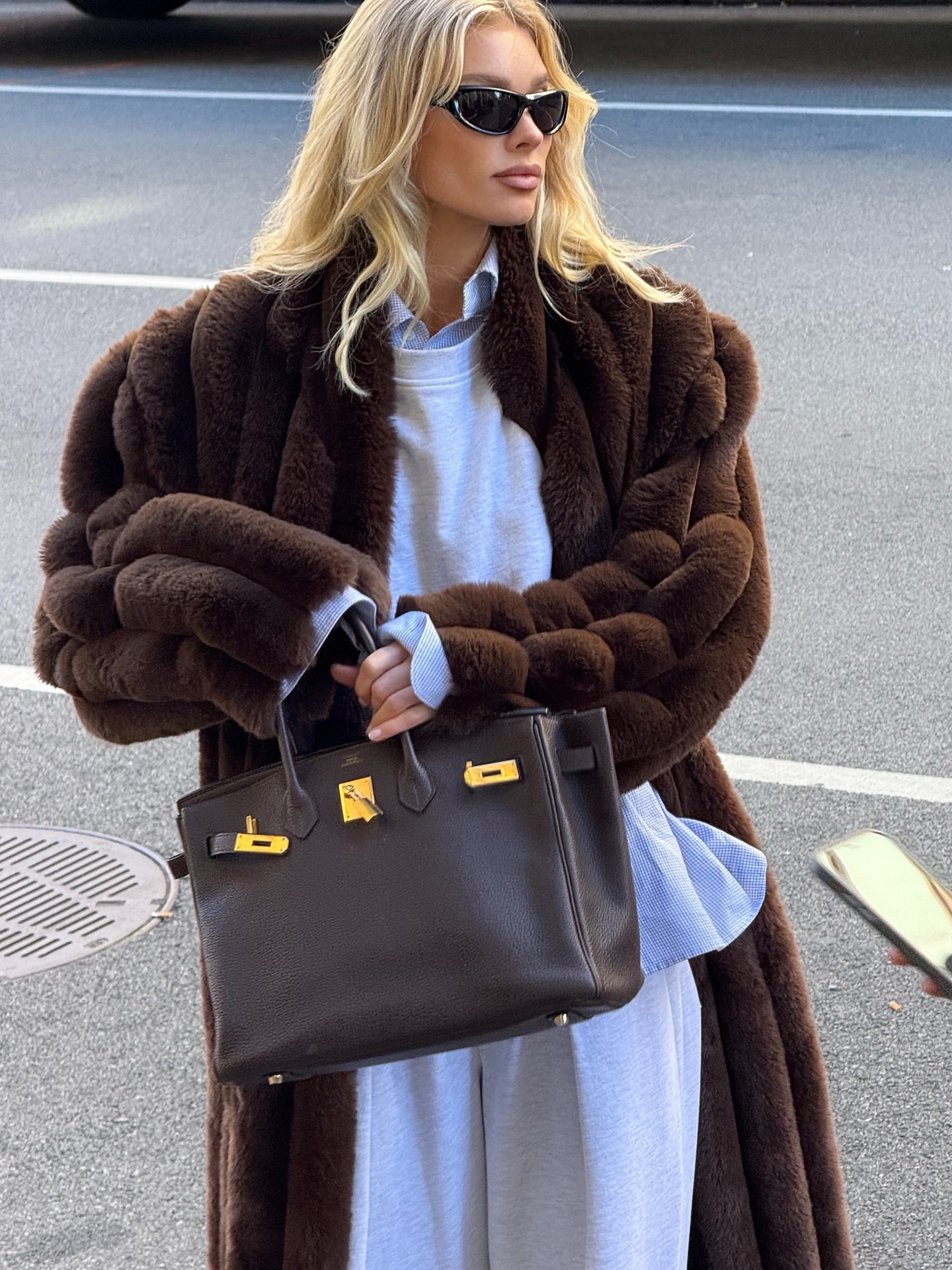 Furs & Joggers from HELSA Studio.Elsa Ho