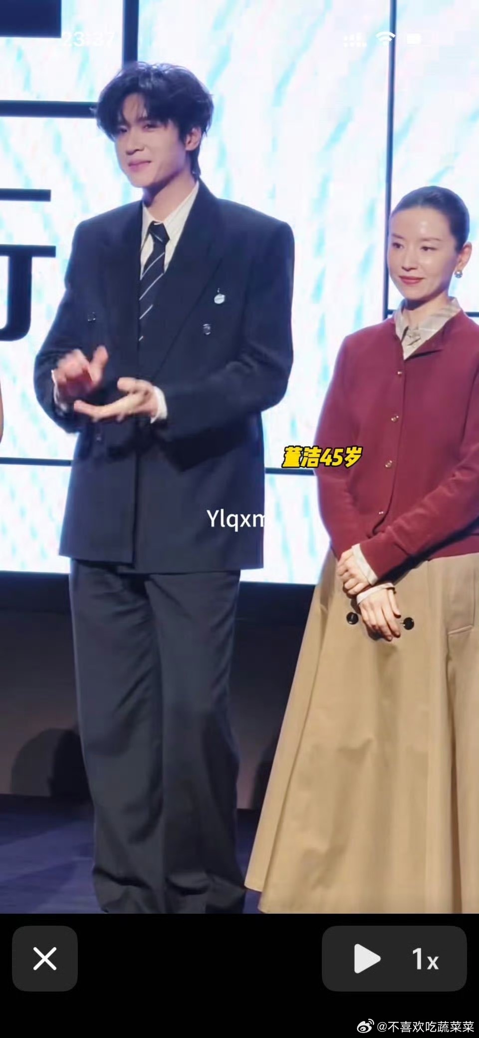 tg 为王橹杰的头围正名一波 是董洁老师头小脸小太逆天了 