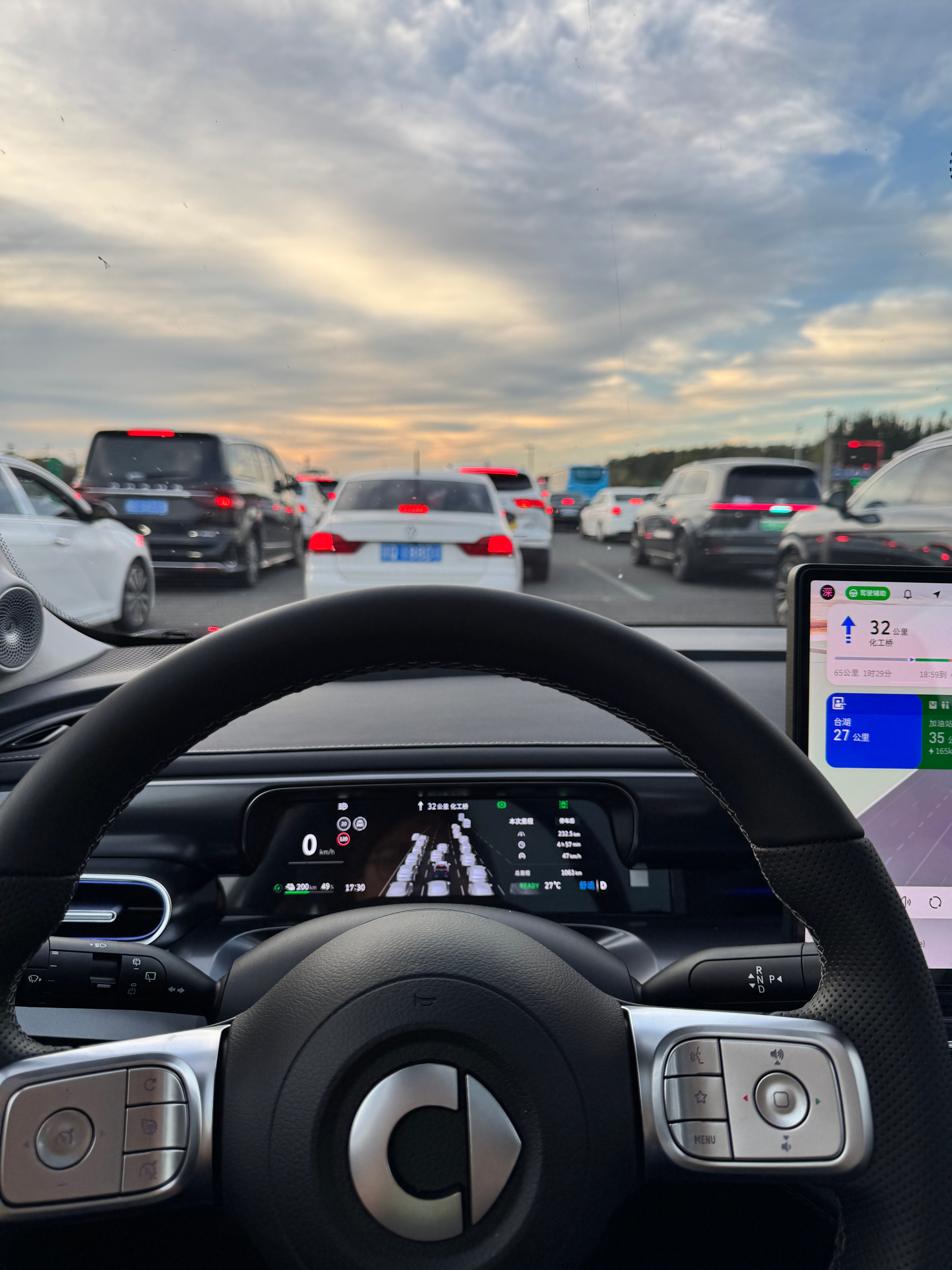 又出息了，开了两个多小时高速。中秋三天，速成学车🚗 ​​​