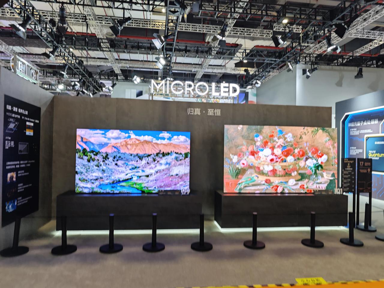 今年的进博会，三星又带来了两款MicroLED超大屏电视。效果确实好，价格也确实
