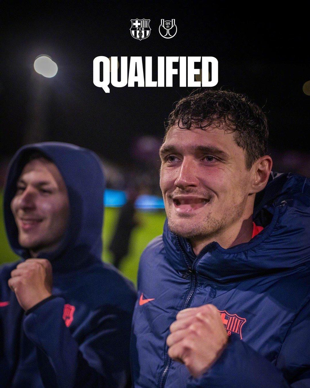 瓜达拉哈拉0比2巴萨 👊🏻小拳拳放自己胸口！国王杯晋级十六强，用胜利结束20