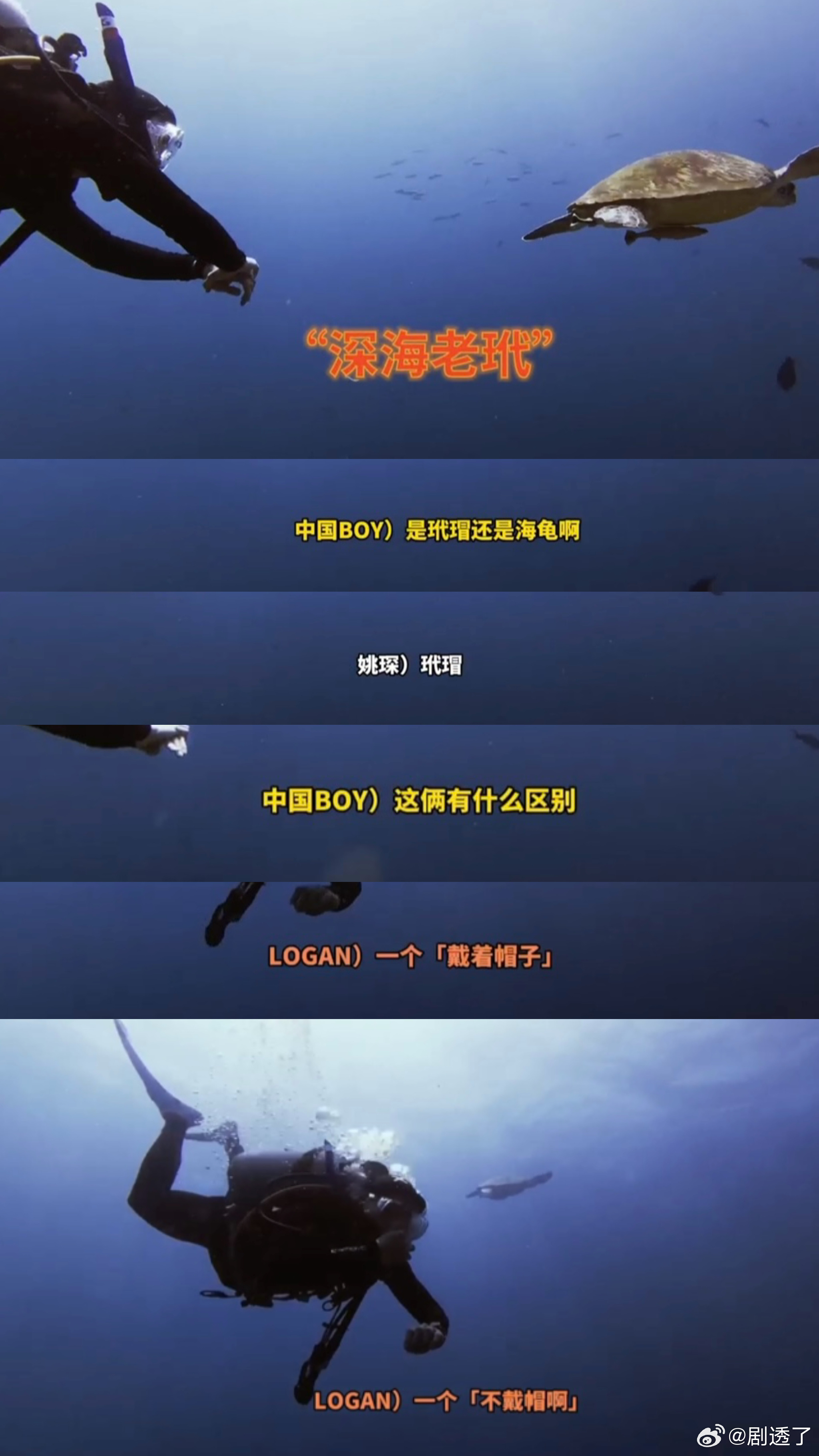 姚琛给自己拍了个慢综姚琛的半小时潜水vlog 谁家爱豆vlog半小时起跳啊！别人