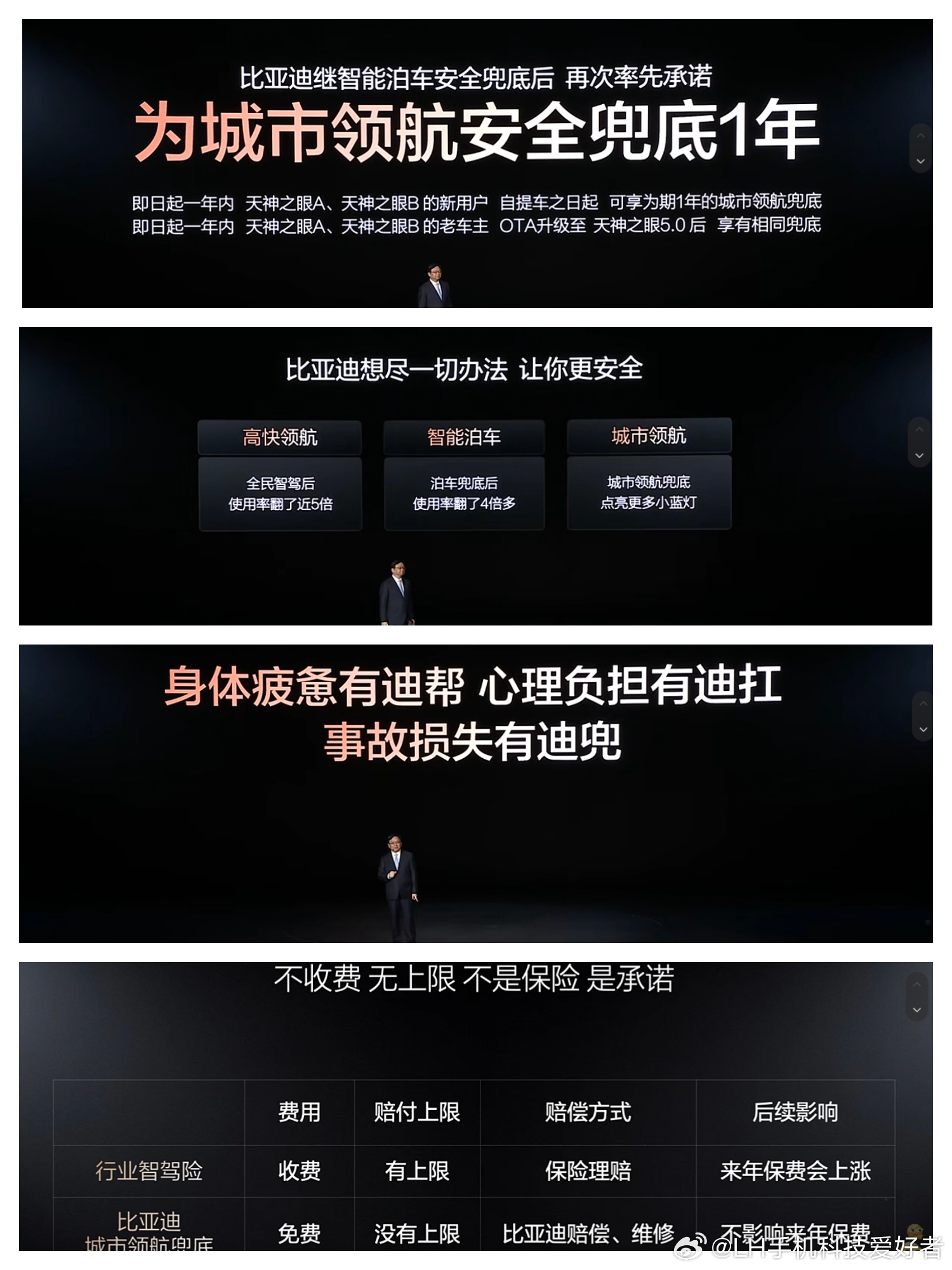 王传福说敢兜底才是真安全以后发布智能驾驶技术，兜底必须是一个标准，无论是泊车还是