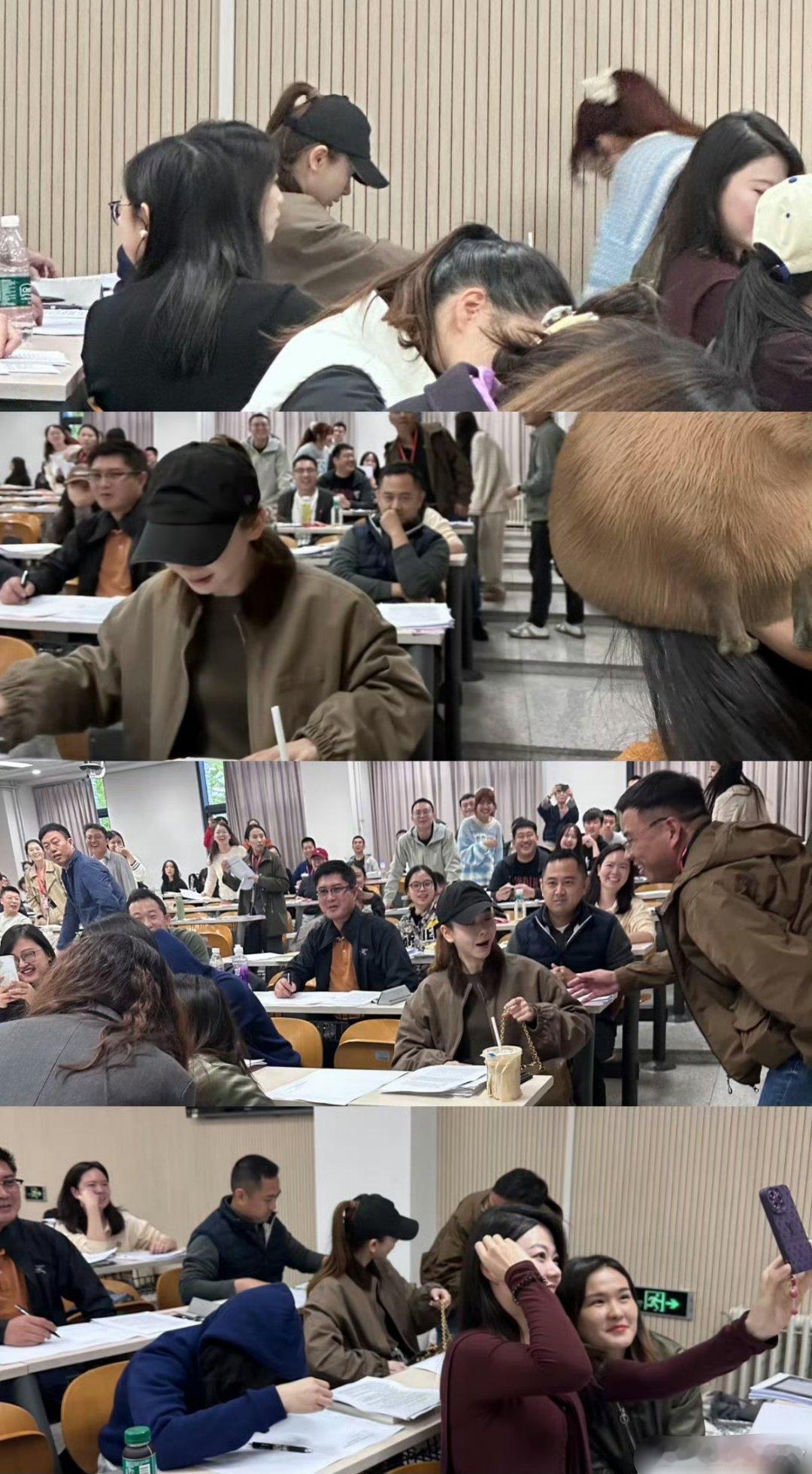 网友偶遇戚薇北大考试 明星不卷高定开始卷学历了，是个好的趋势[思考] ​​​