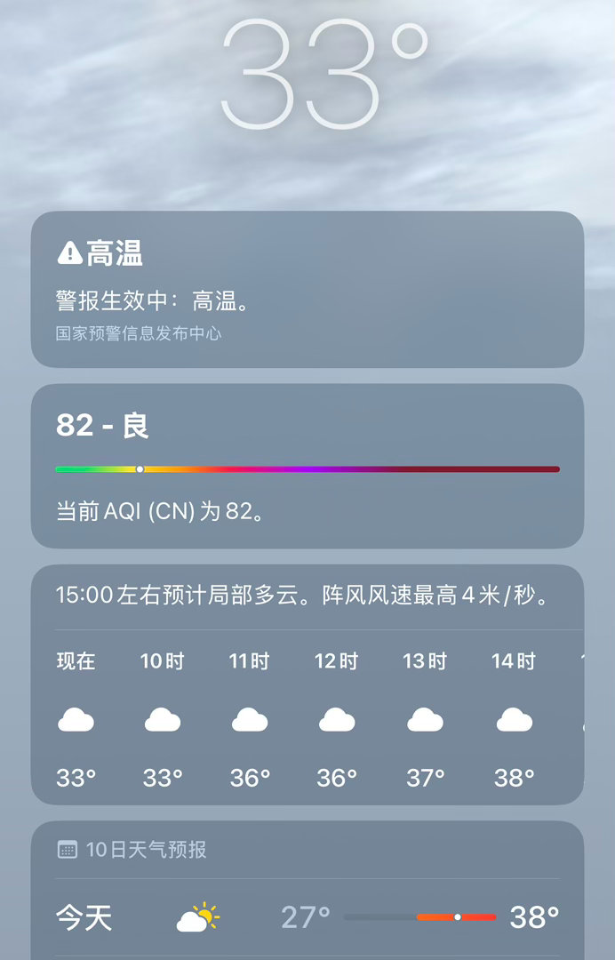 我不知道这个天气是要闹哪样 热死了