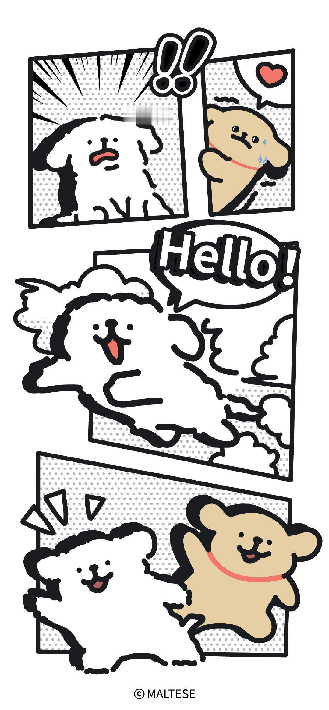 漫画小狗

#线条小狗maltese##壁纸#
