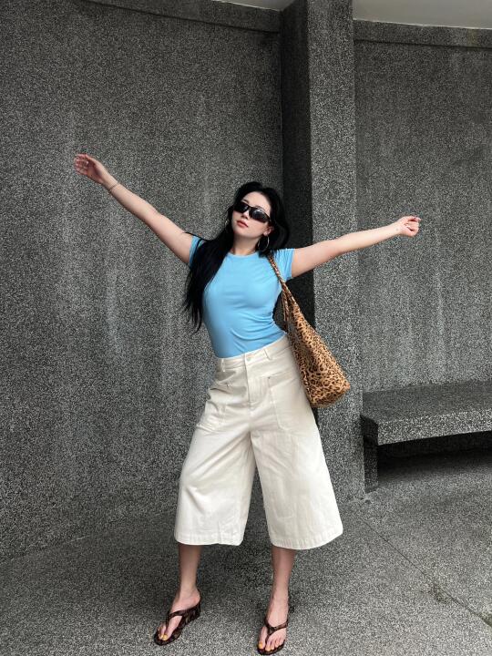 微胖女孩的松弛感穿搭～