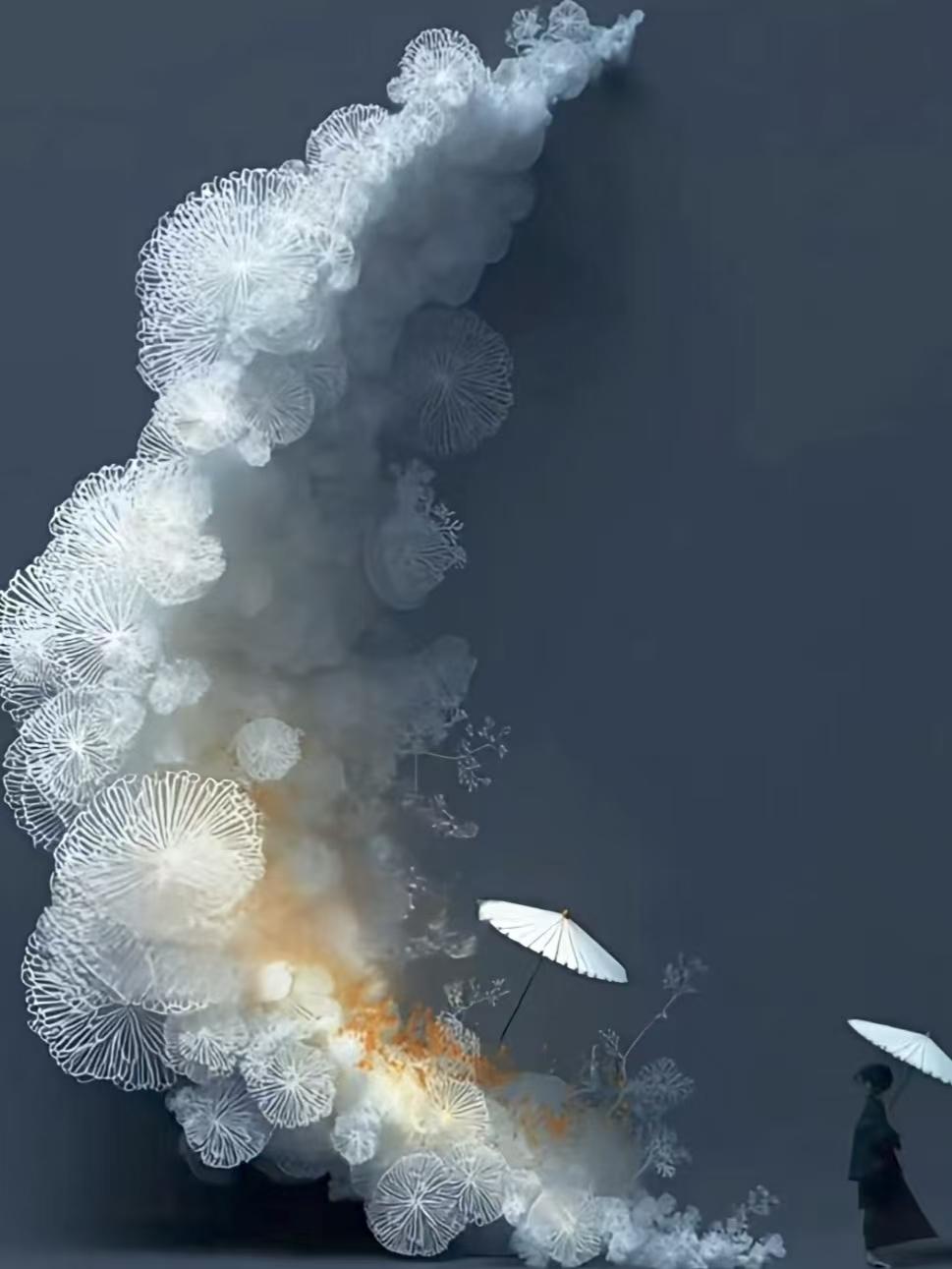 天净沙·禅心
静观流水流霞，
静中悟得桑麻。
心岸柳丝高挂，
风烟作罢，
世界都